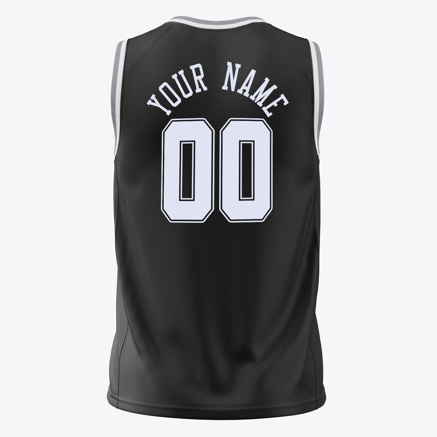 Custom Professional Black White Basketball Jersey