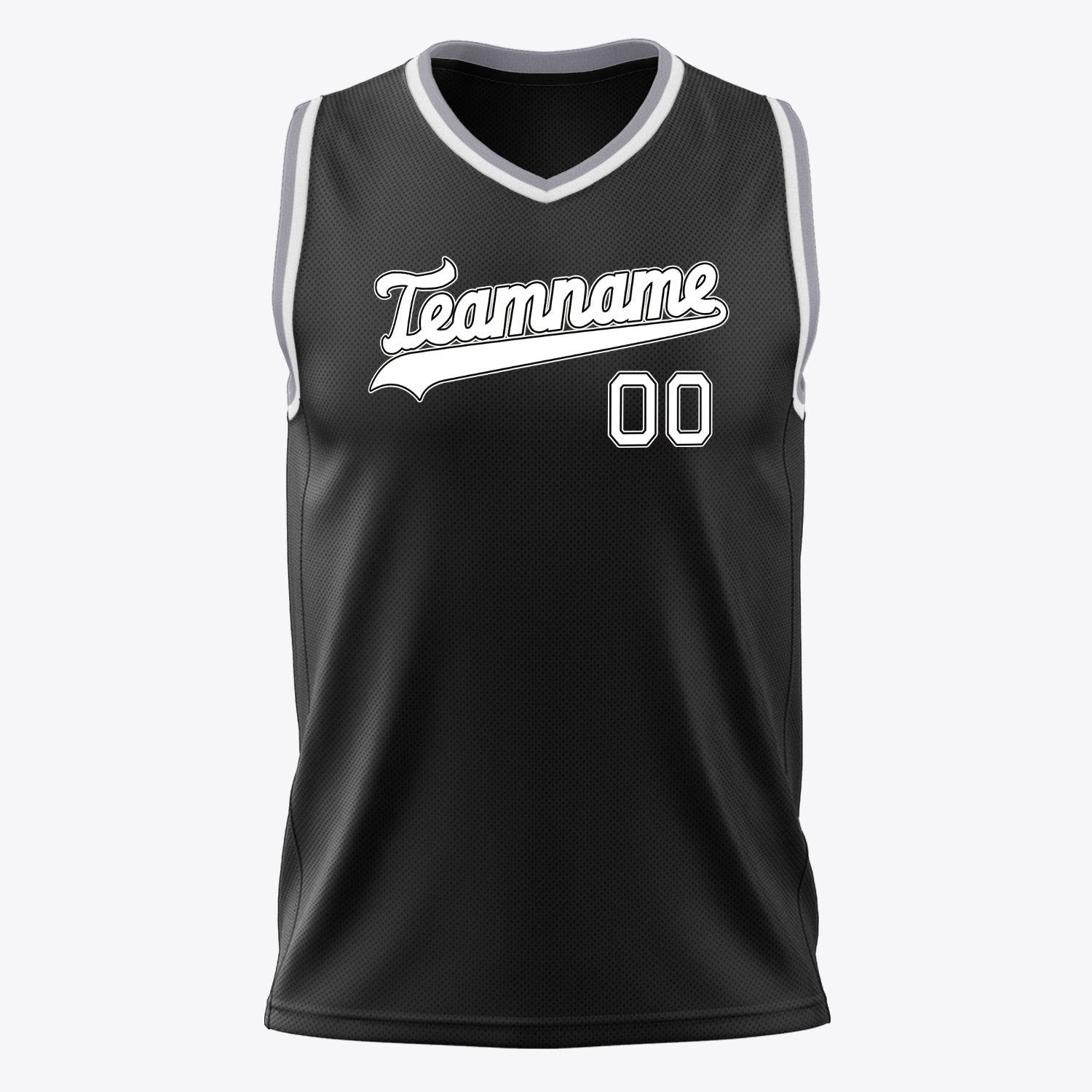 Custom Professional Black White Basketball Jersey