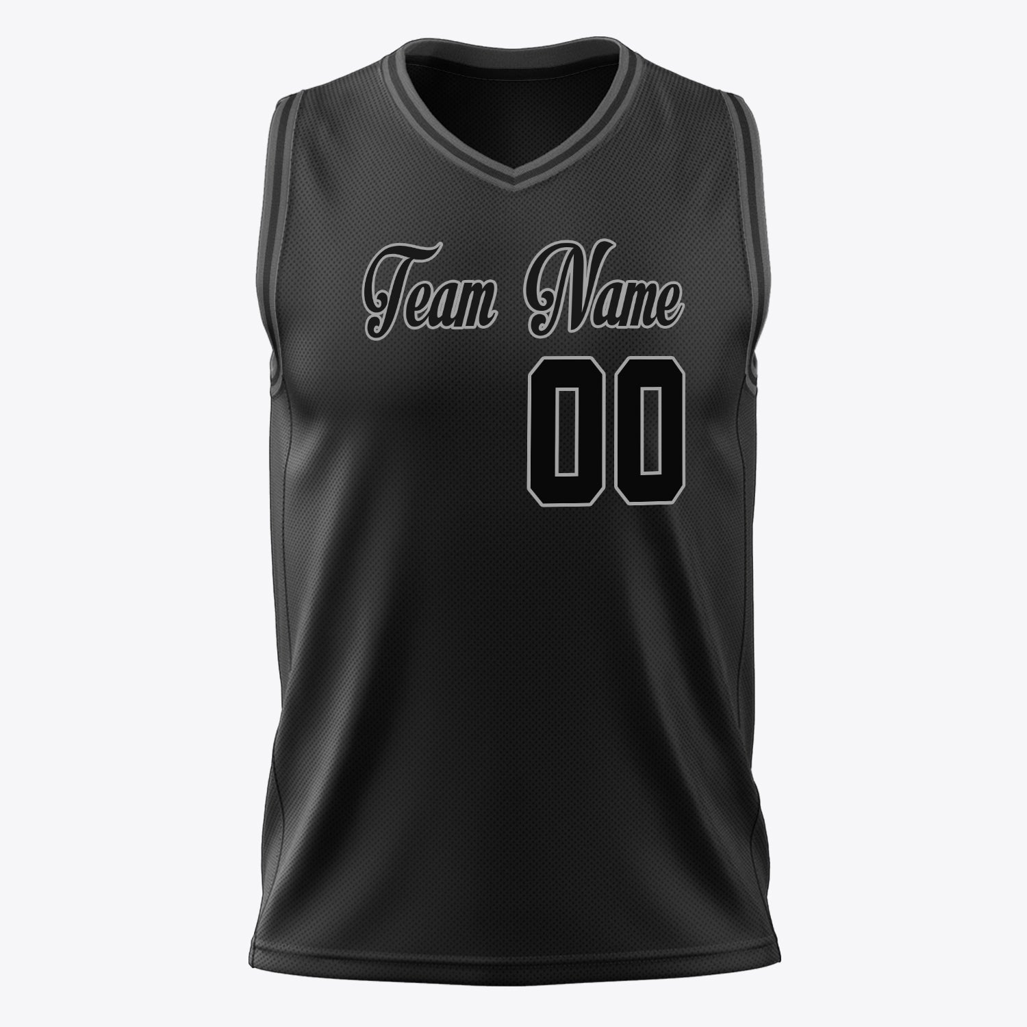 Custom Professional Black Gray Basketball Jersey