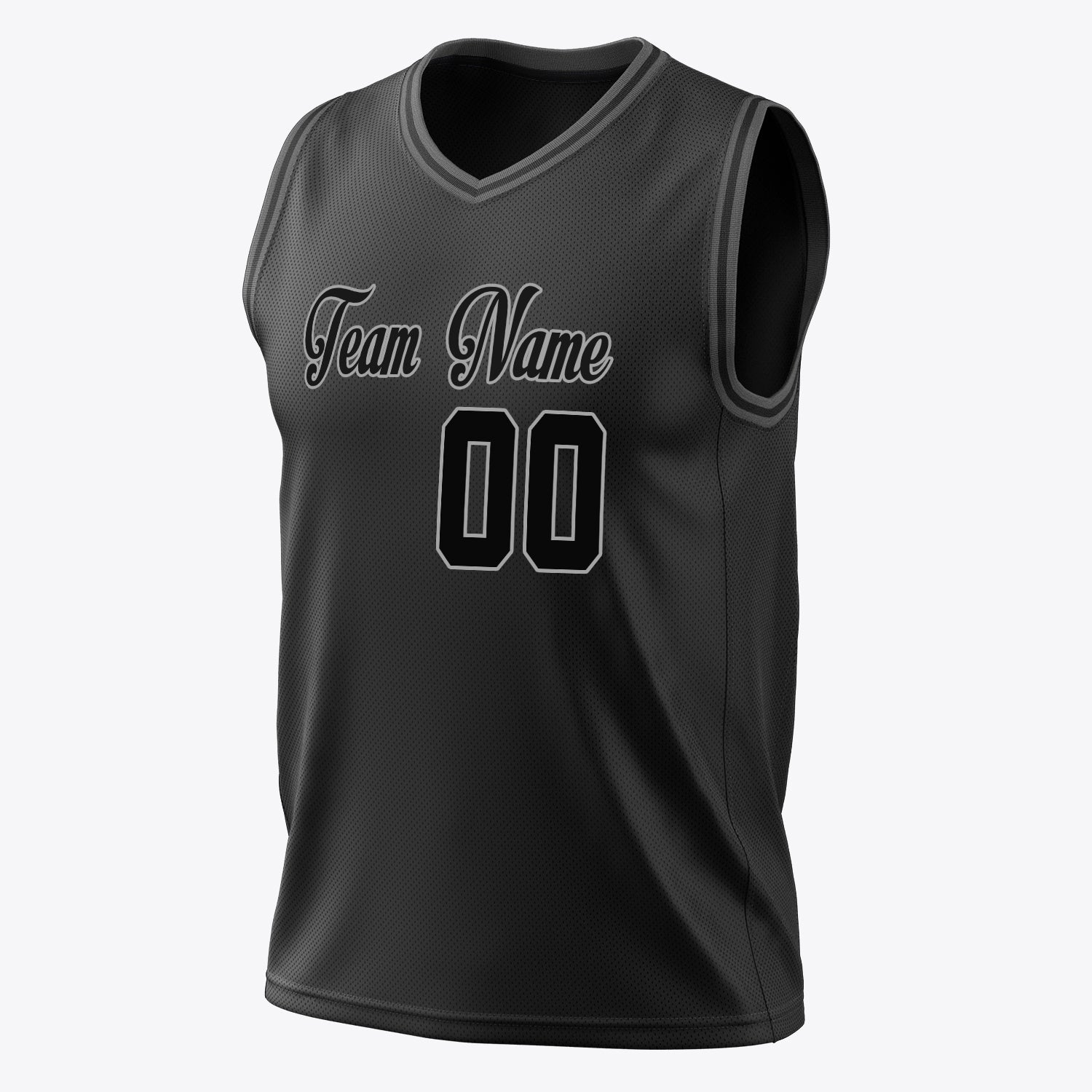 Custom Professional Black Gray Basketball Jersey