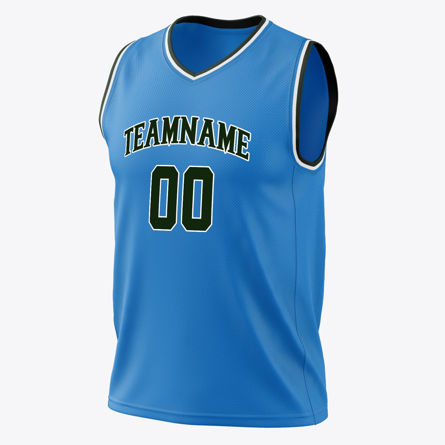 Benutzerdefiniertes Professionelles Blau Schwarz Basketballtrikot