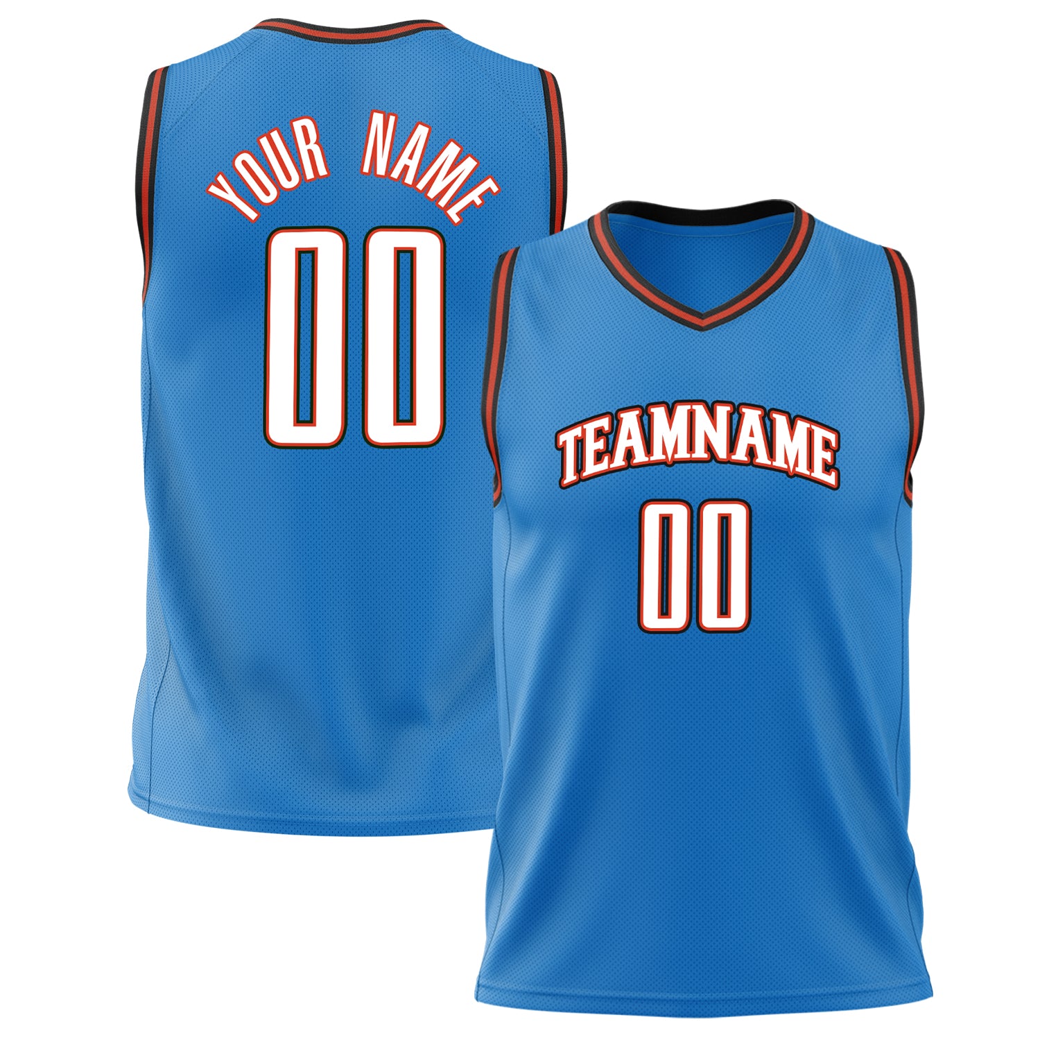 Benutzerdefiniertes Professionelles Blau Weiß Basketballtrikot BS02240626ZX022