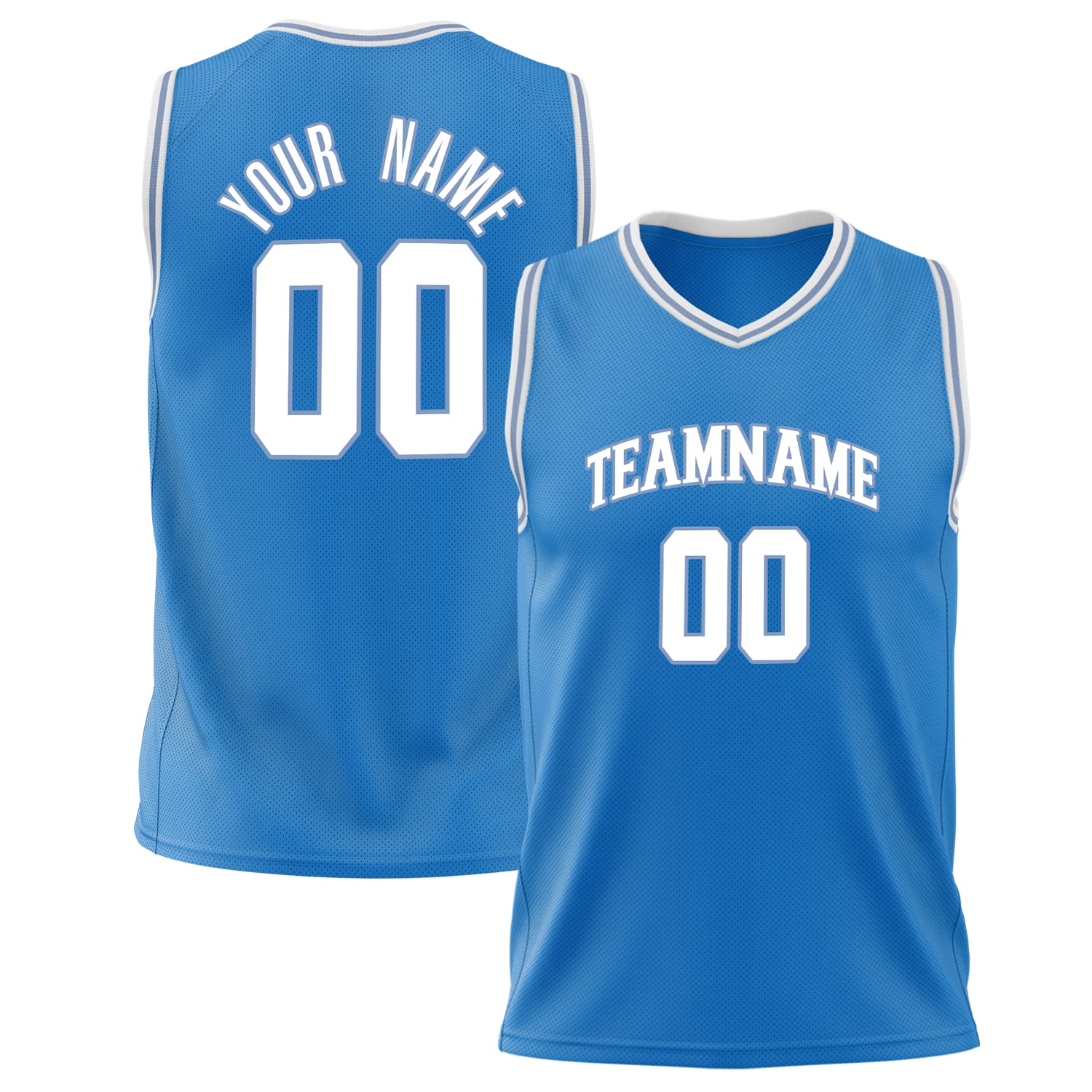Benutzerdefiniertes Professionelles Blau Weiß Basketballtrikot BS02240626ZX025