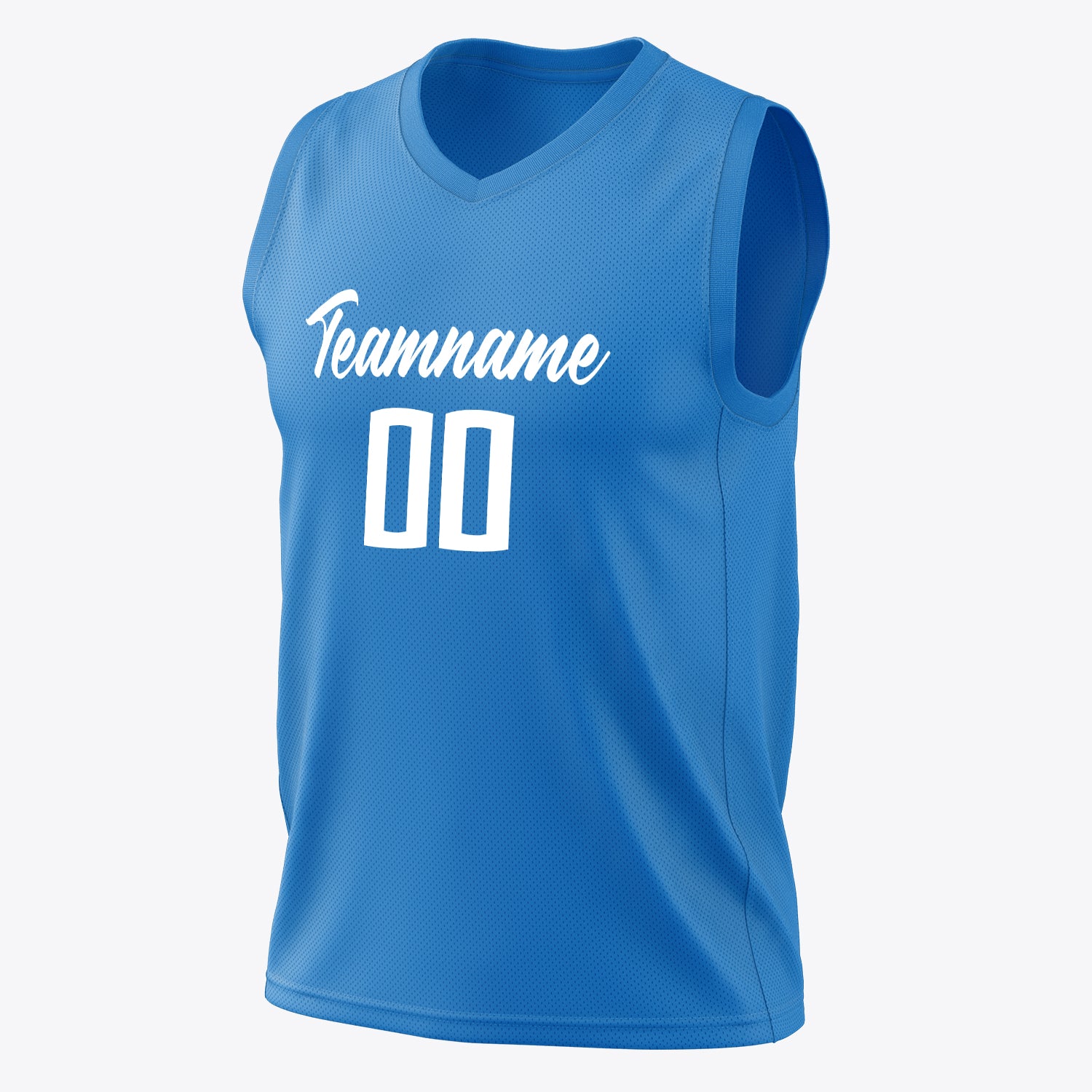 Benutzerdefiniertes Professionelles Blau Weiß Basketballtrikot