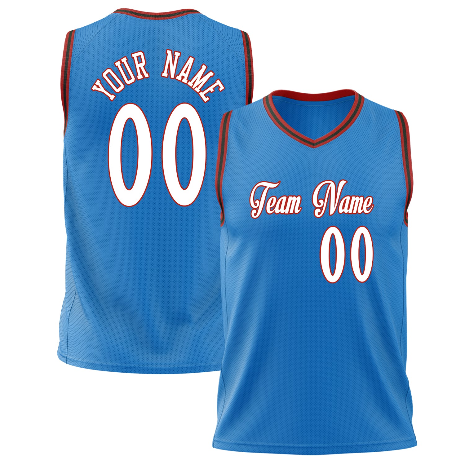 Benutzerdefiniertes Professionelles Blau Weiß Basketballtrikot BS02240626ZX034