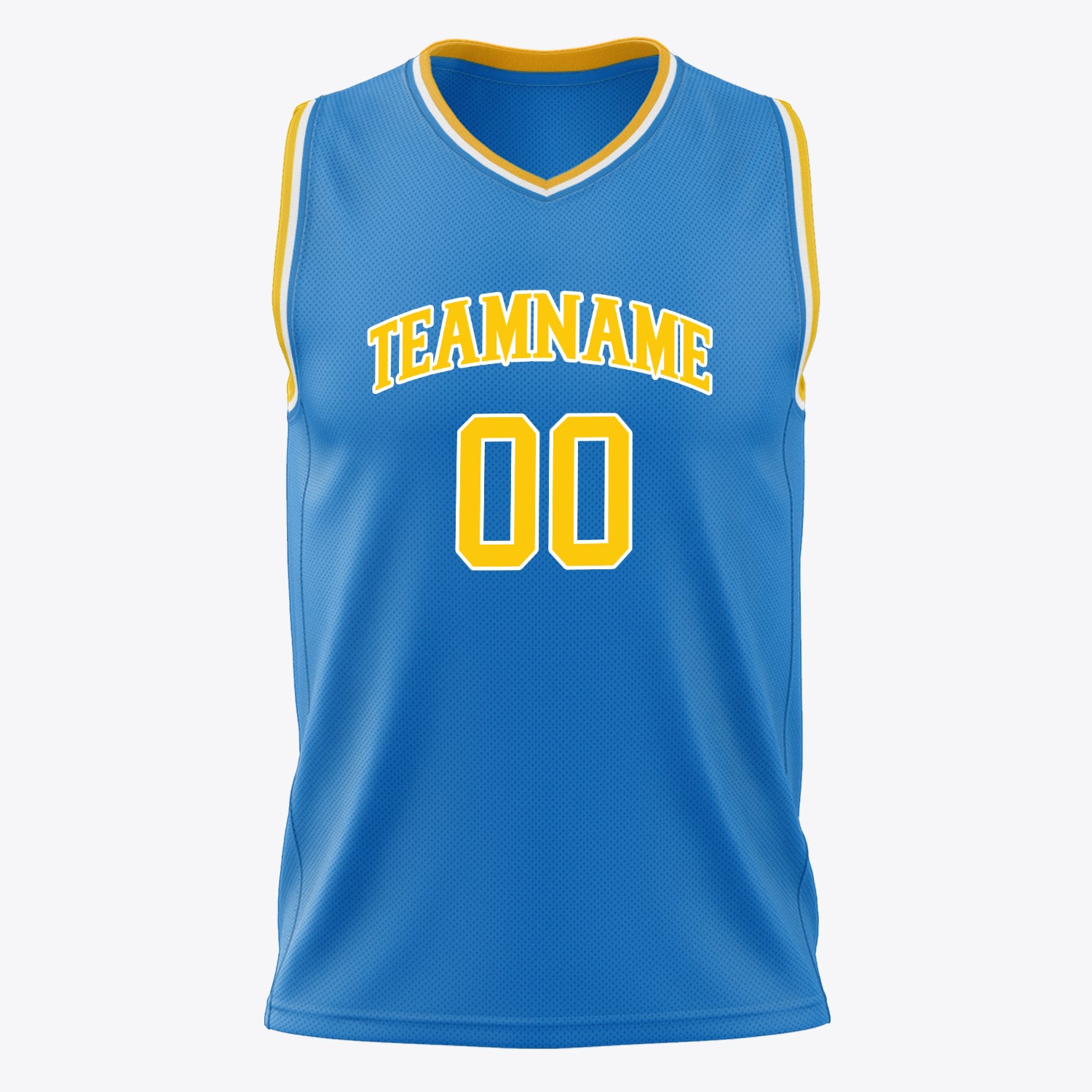Custom Professional Blue Gold Basketball Jersey