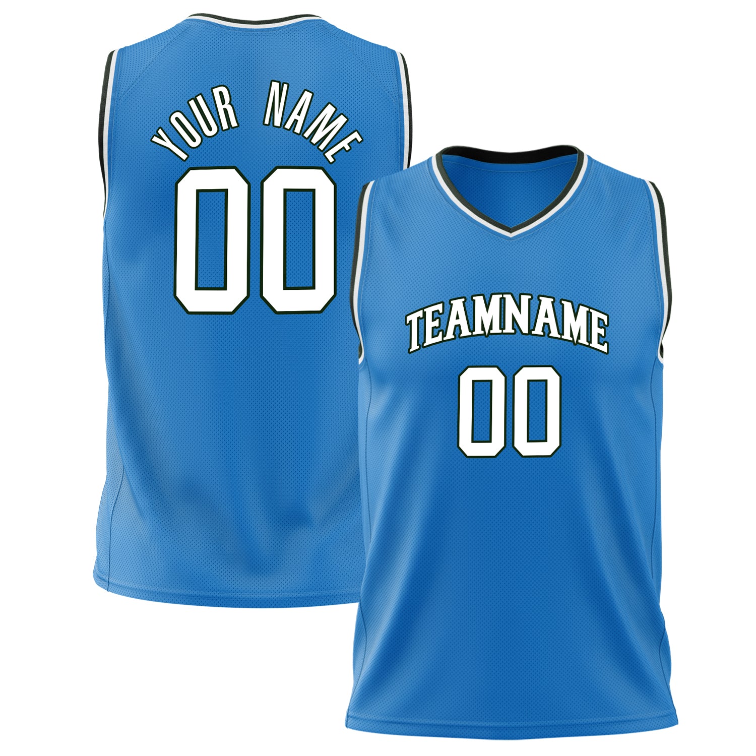 Benutzerdefiniertes Professionelles Blau Weiß Basketballtrikot BS02240626ZX037