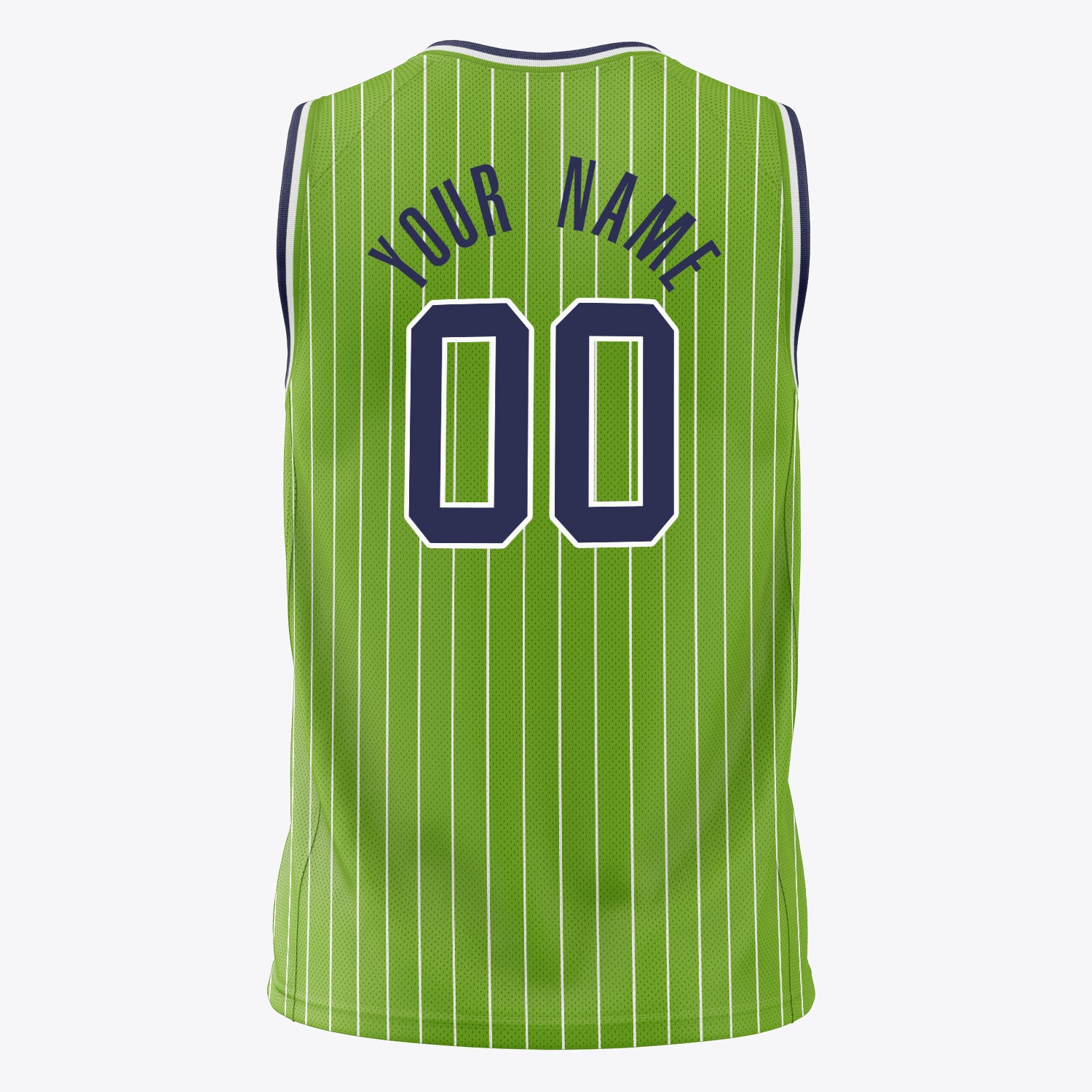 Custom Professional Neon Green Black Basketball Jersey