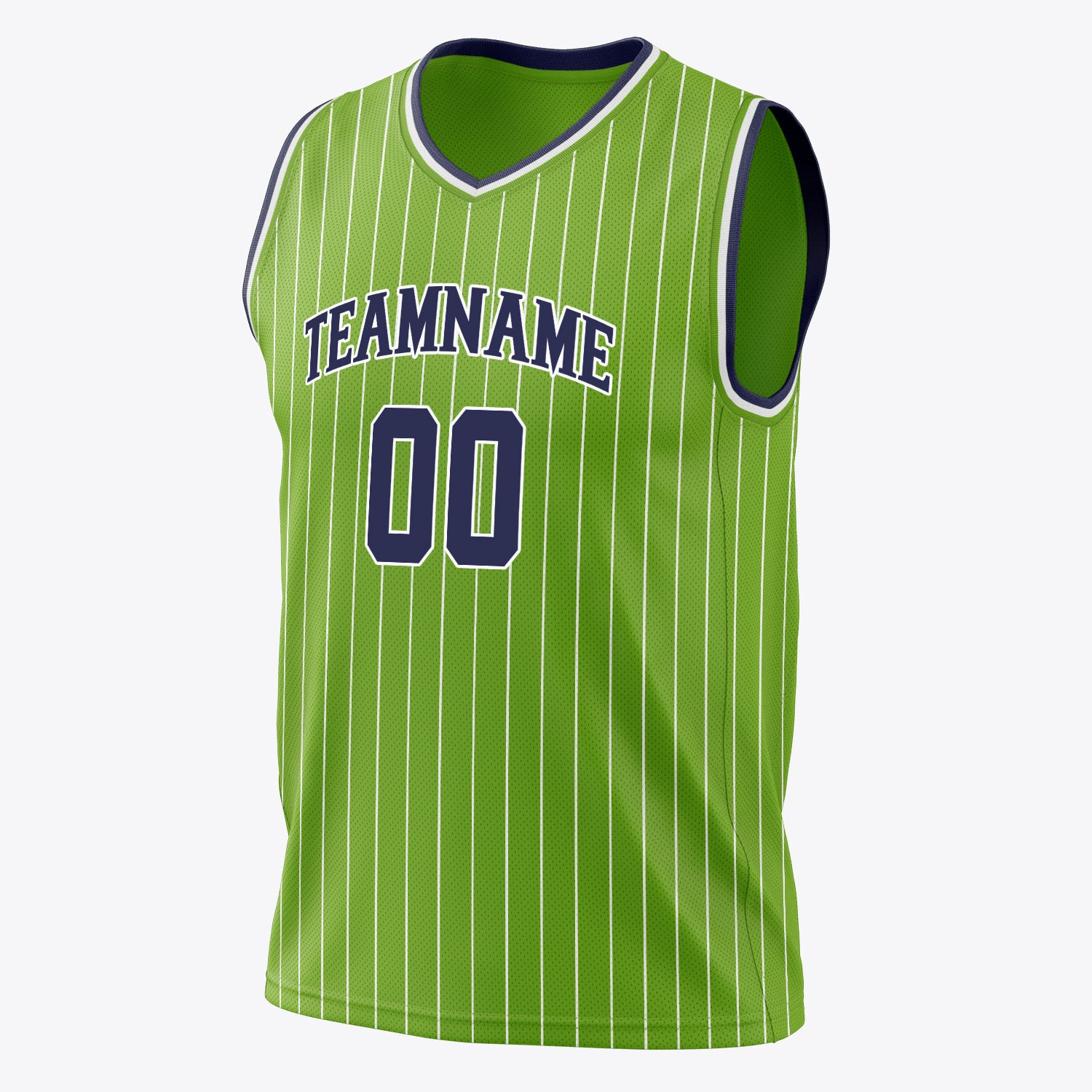 Custom Professional Neon Green Black Basketball Jersey