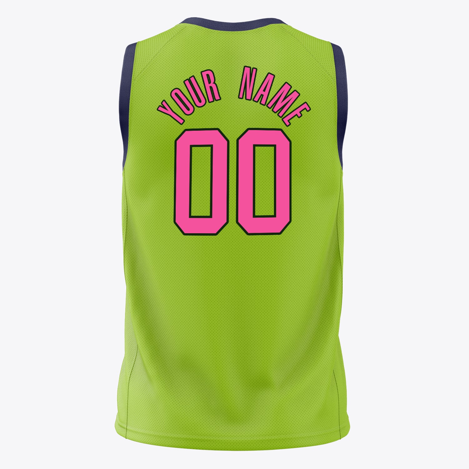 Custom Professional Neon Green Pink Basketball Jersey