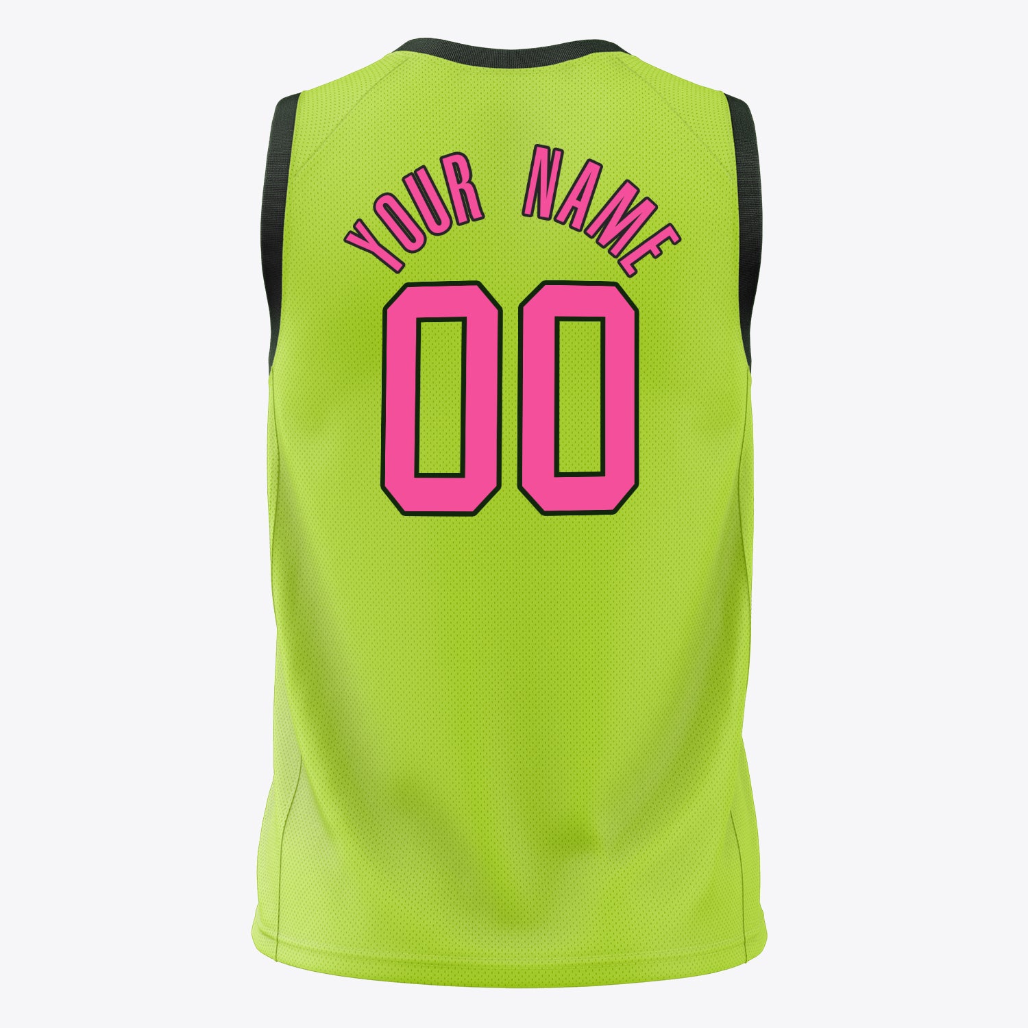 Custom Professional Neon Green Pink Basketball Jersey