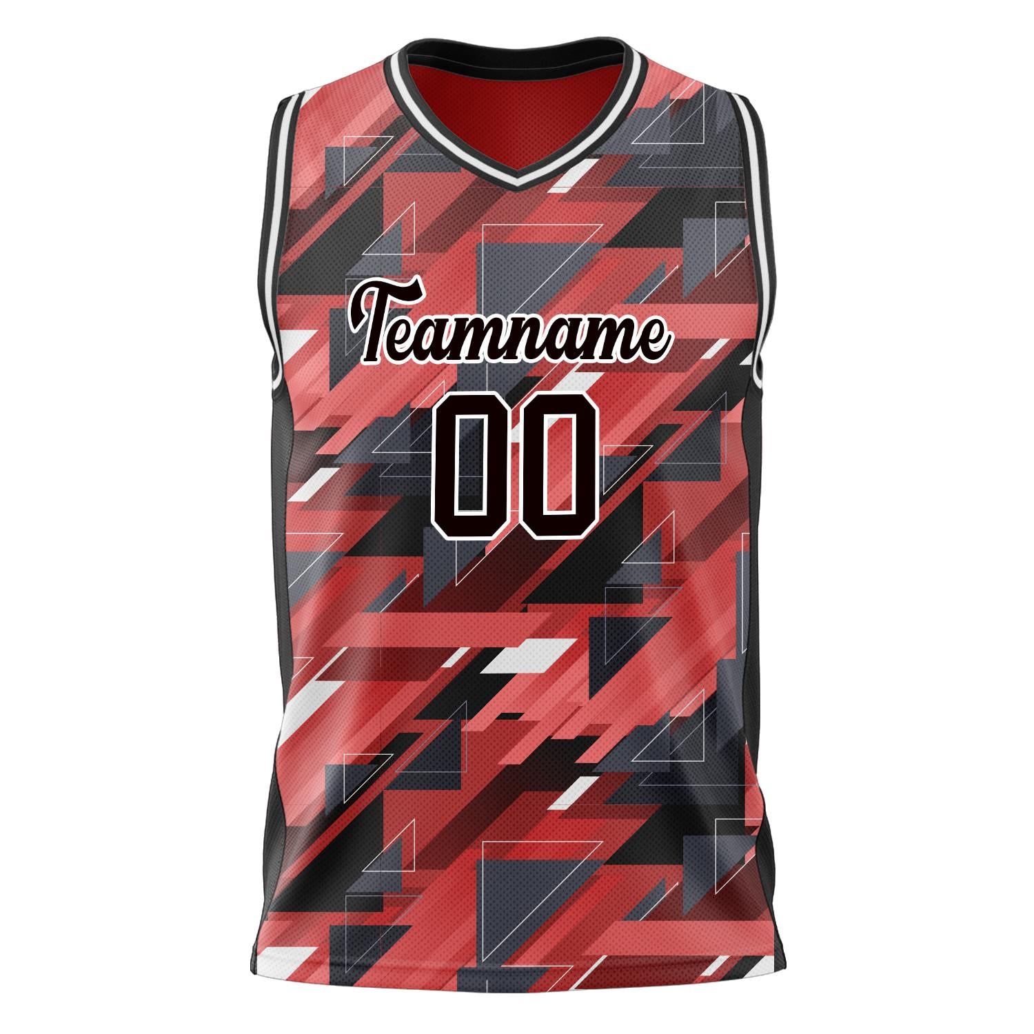 Custom Professional Red Black Basketball Jersey