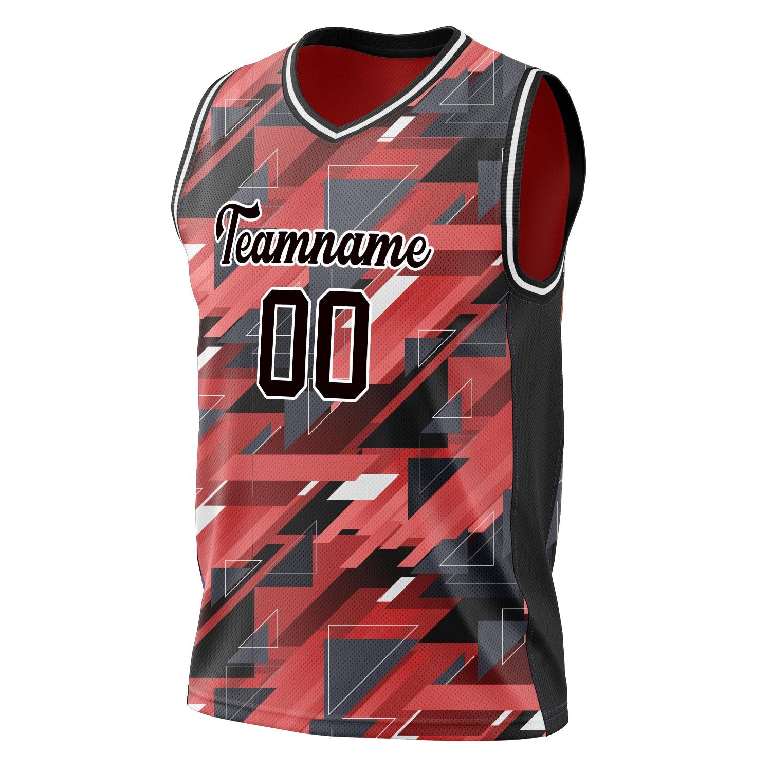 Custom Professional Red Black Basketball Jersey
