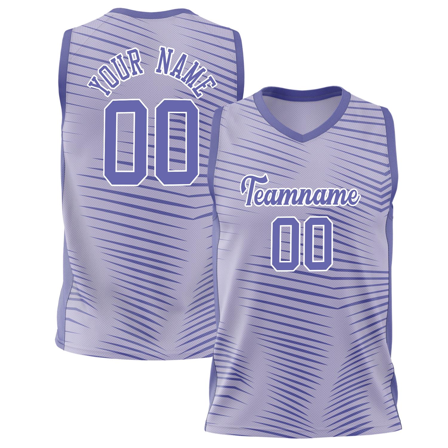 Benutzerdefiniertes Professionelles Lila Weiß Basketballtrikot BS02240808JC023