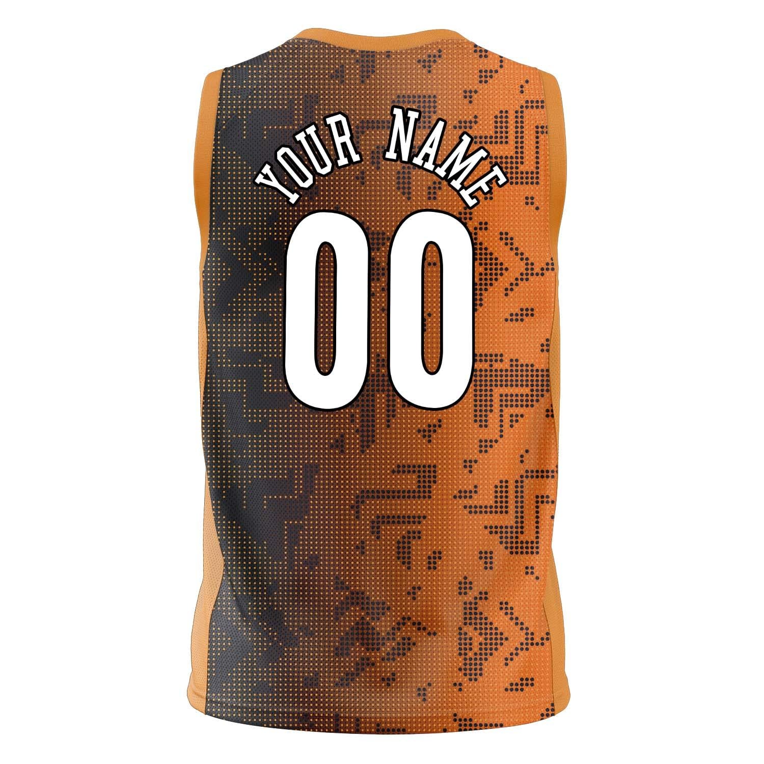 Custom Professional Orange Black Basketball Jersey