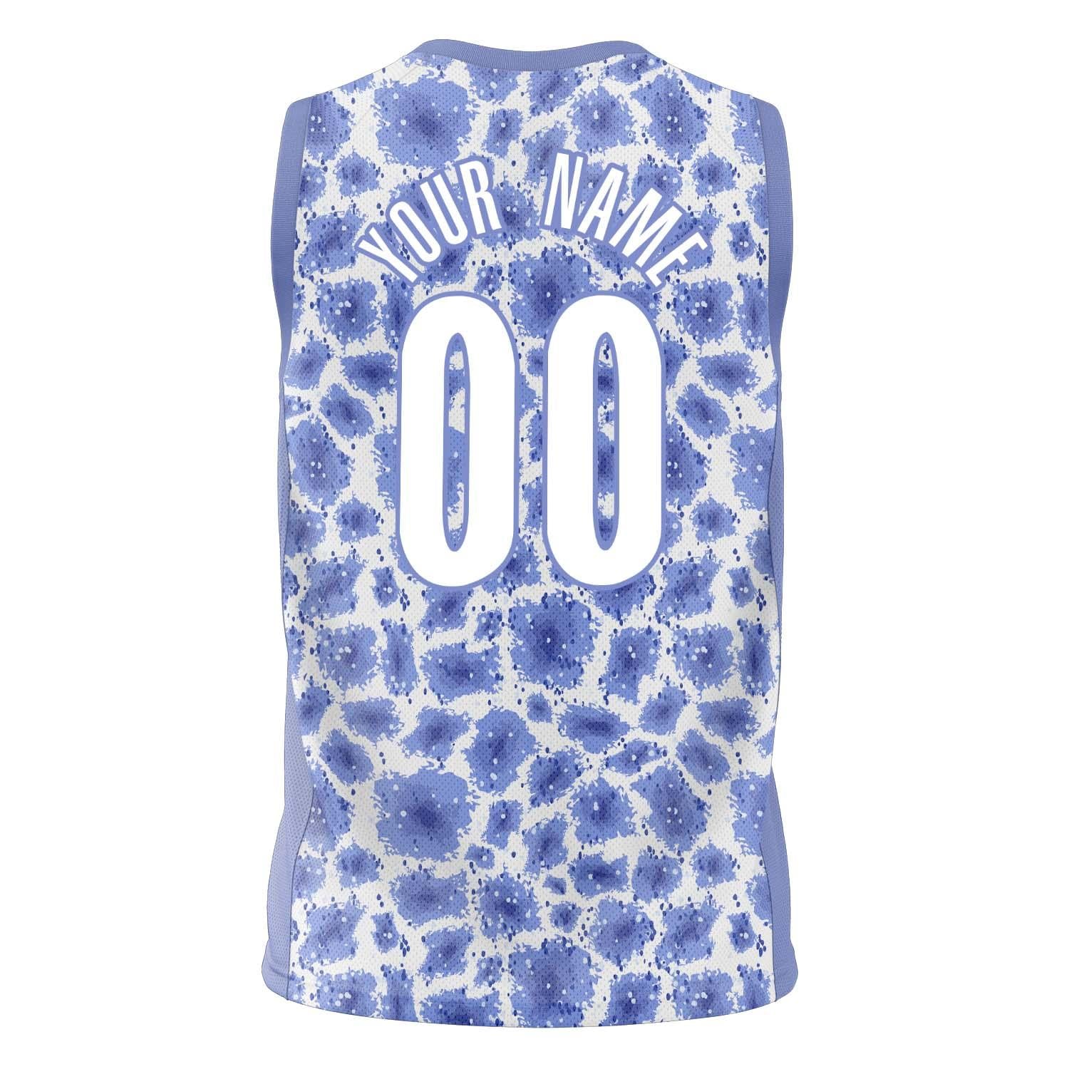 Custom Professional Blue White Basketball Jersey