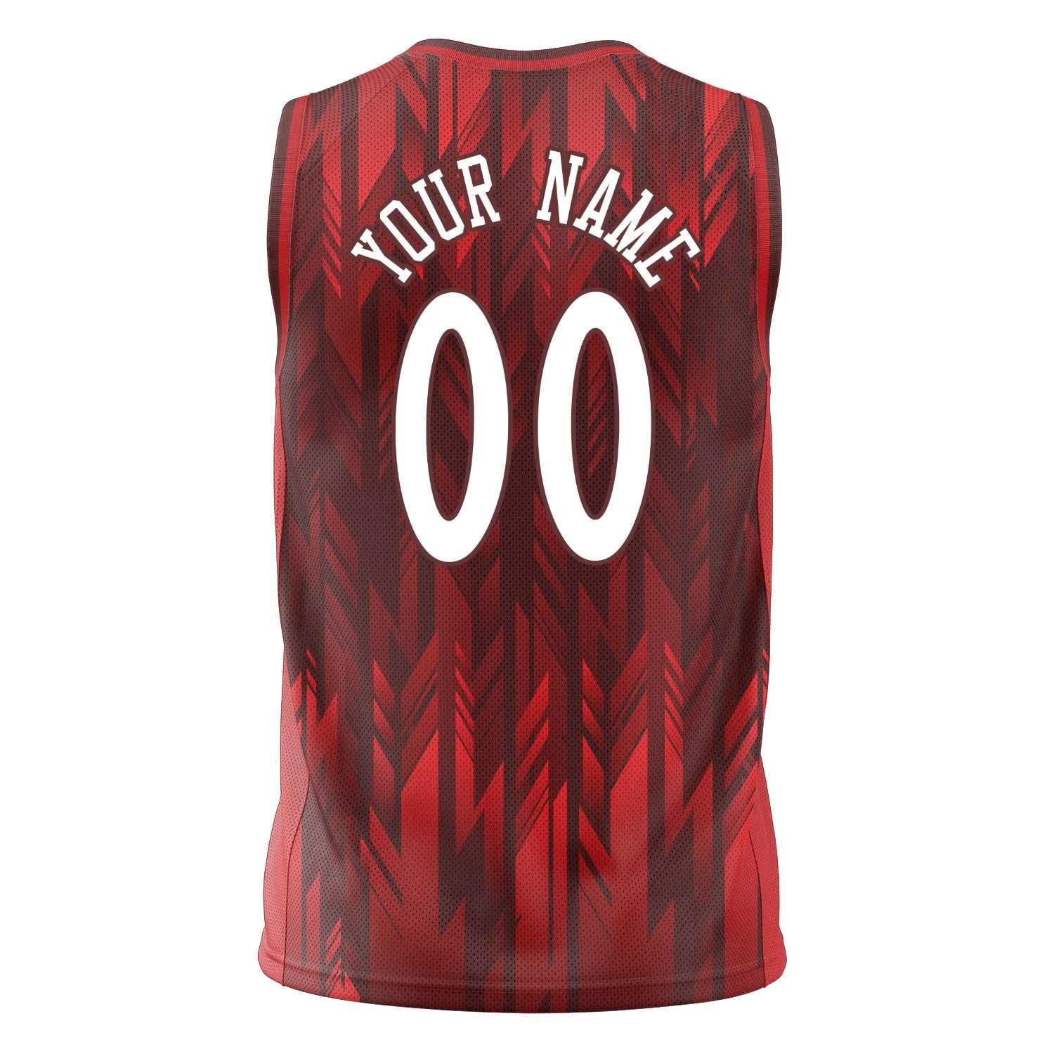 Custom Professional Red White Basketball Jersey