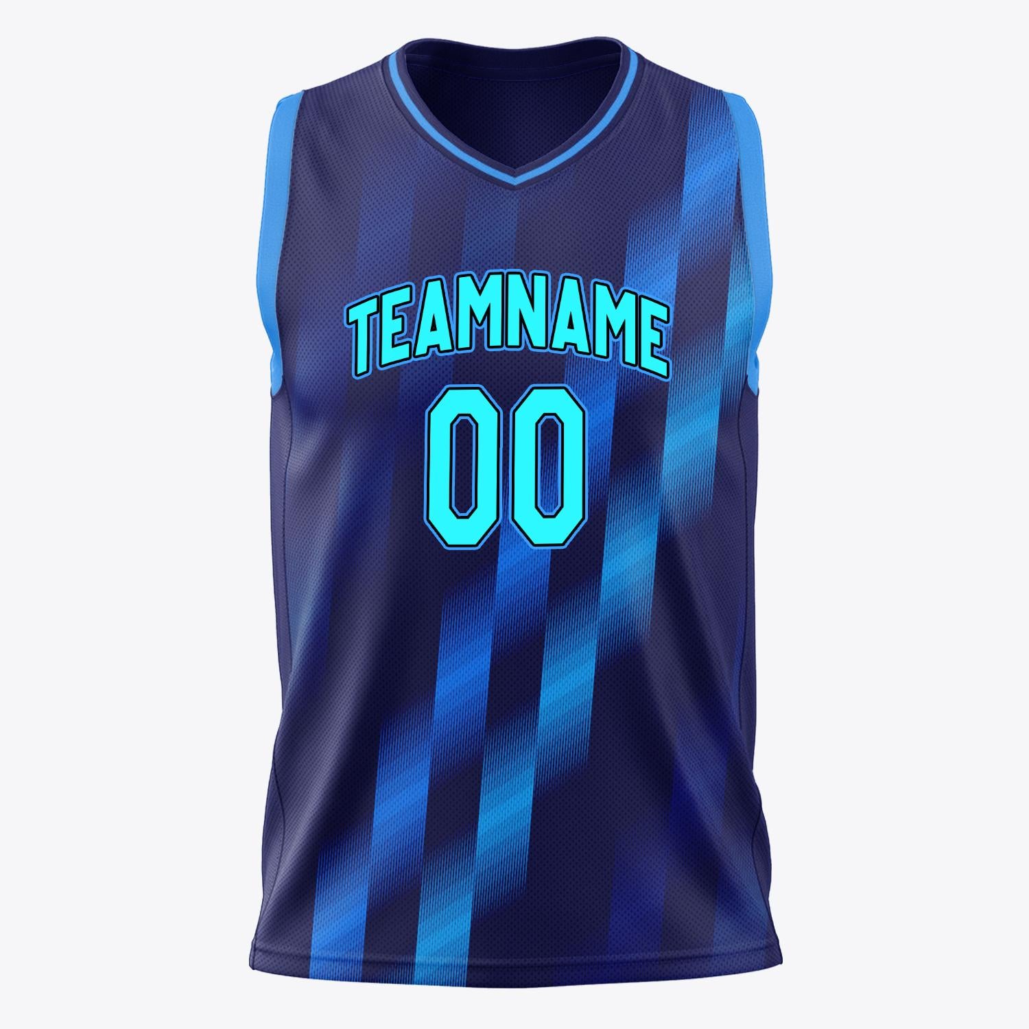 Custom Professional Navy Blue Basketball Jersey