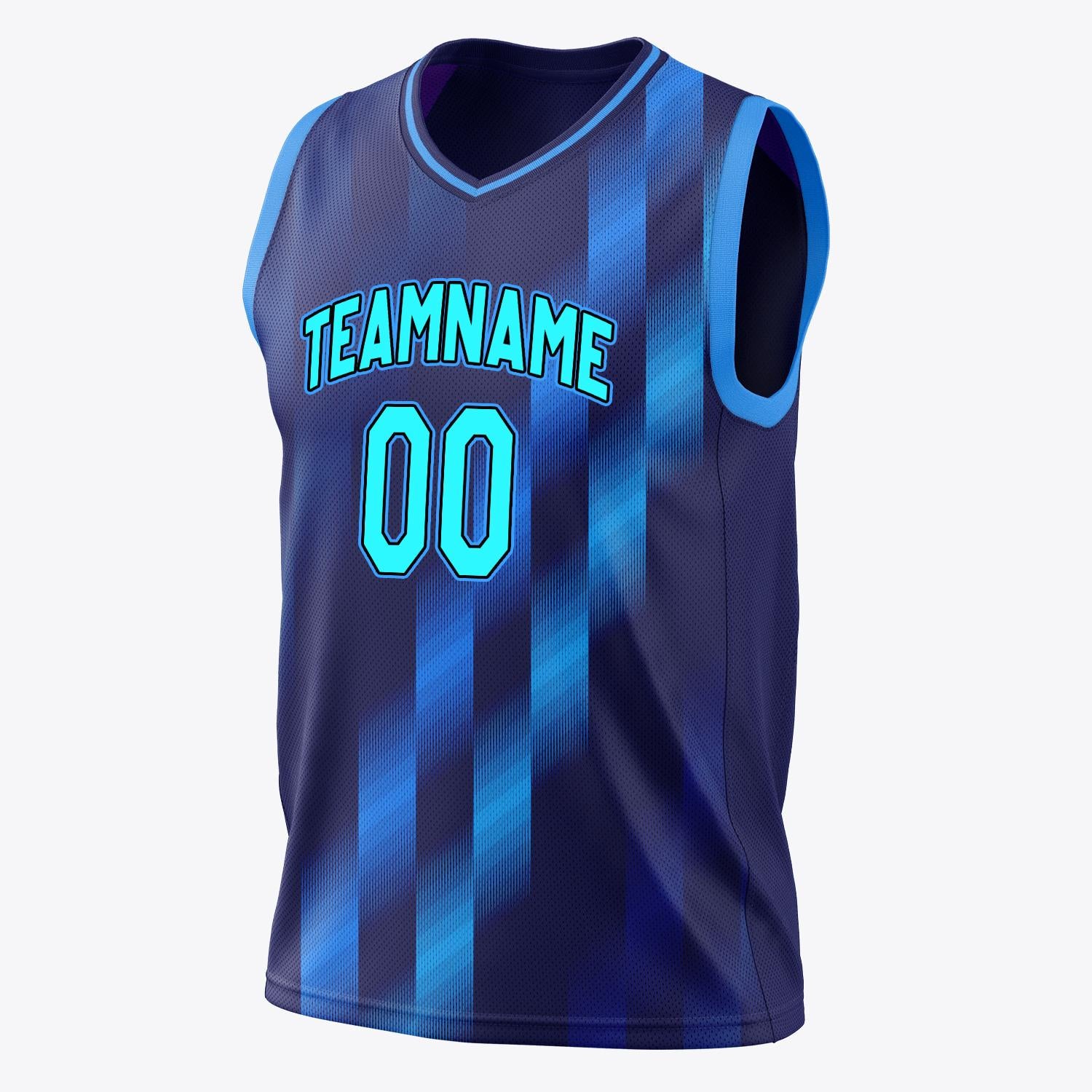 Custom Professional Navy Blue Basketball Jersey