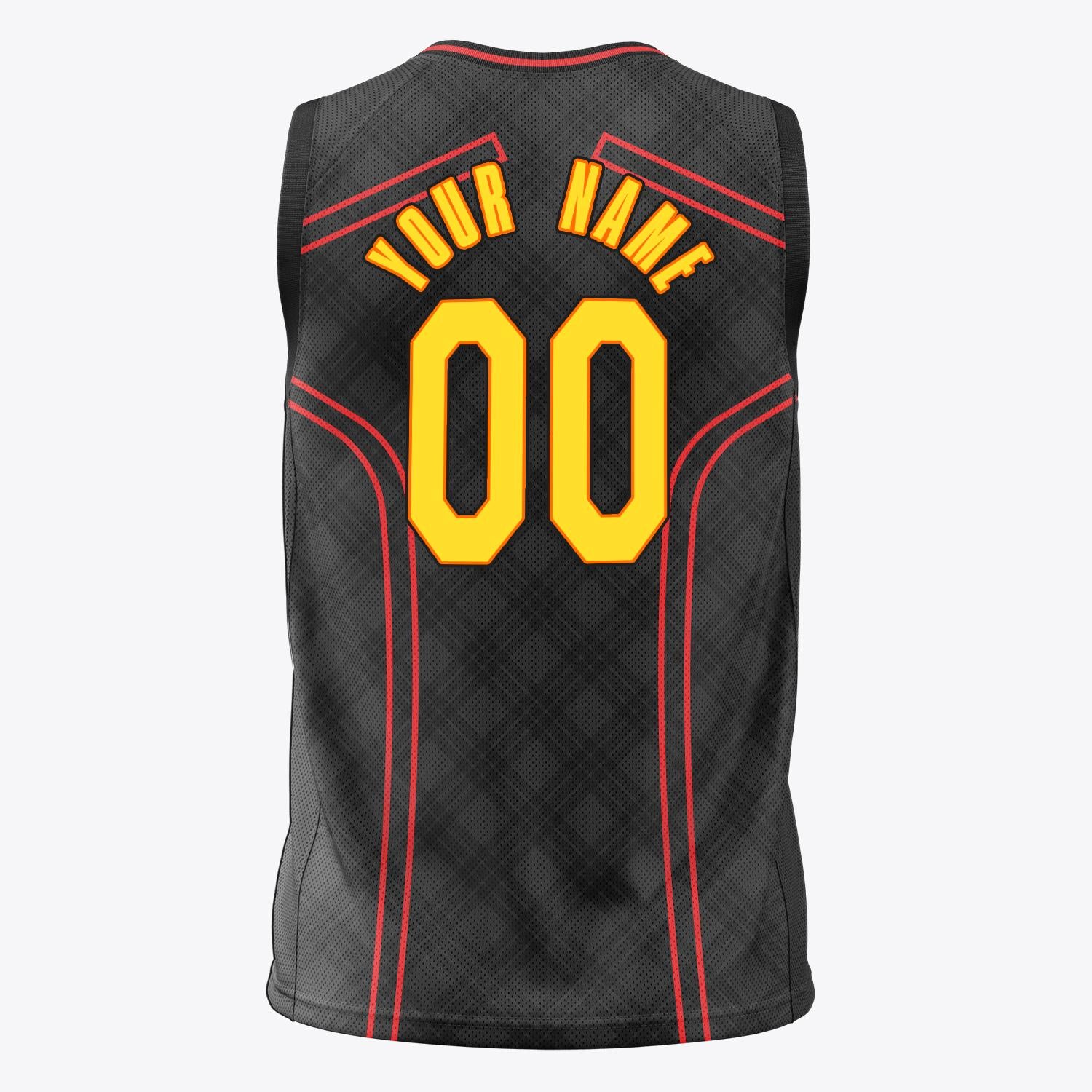 Custom Professional Black Red Basketball Jersey