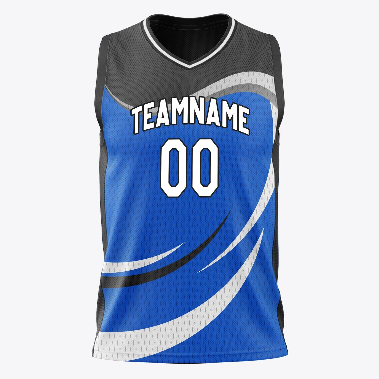 Custom Professional Blue Black Basketball Jersey