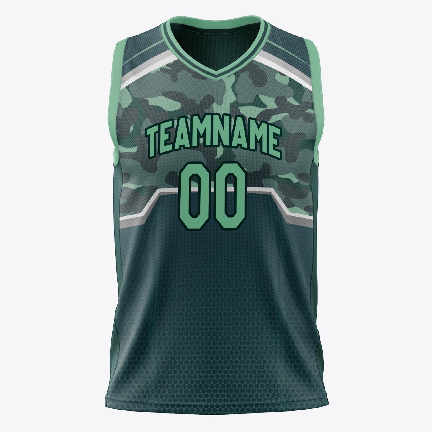Custom Professional Kelly Green Green Basketball Jersey