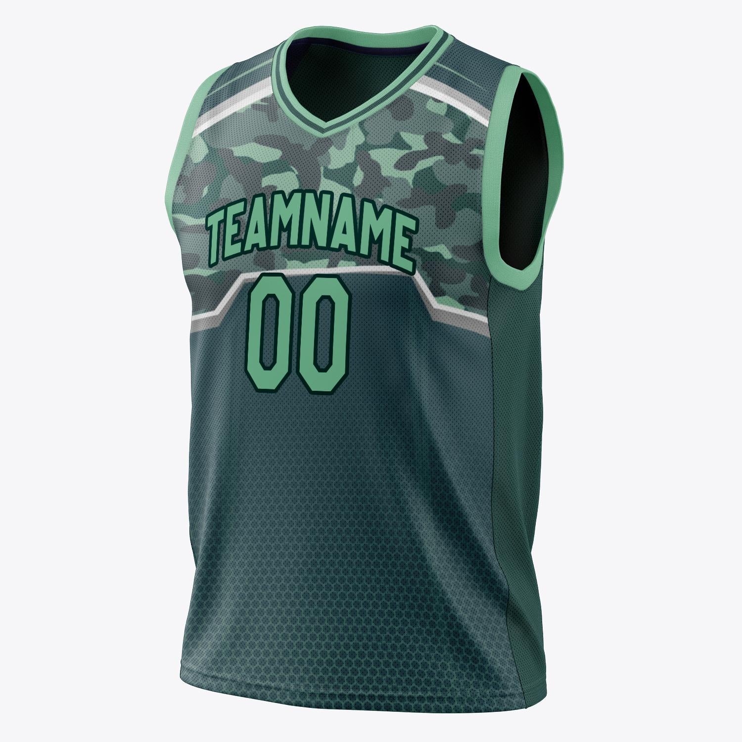 Custom Professional Kelly Green Green Basketball Jersey