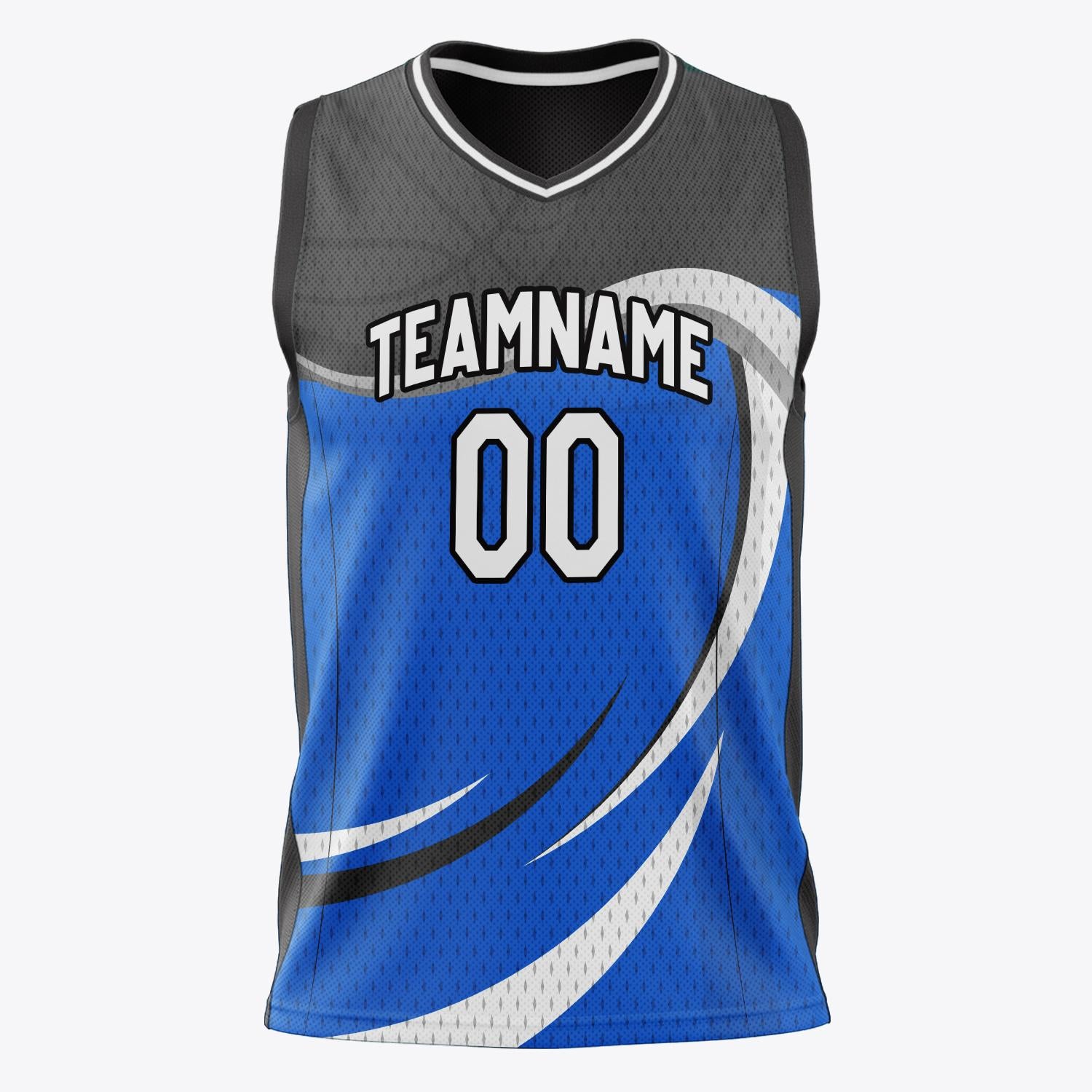 Custom Professional Blue Black Basketball Jersey
