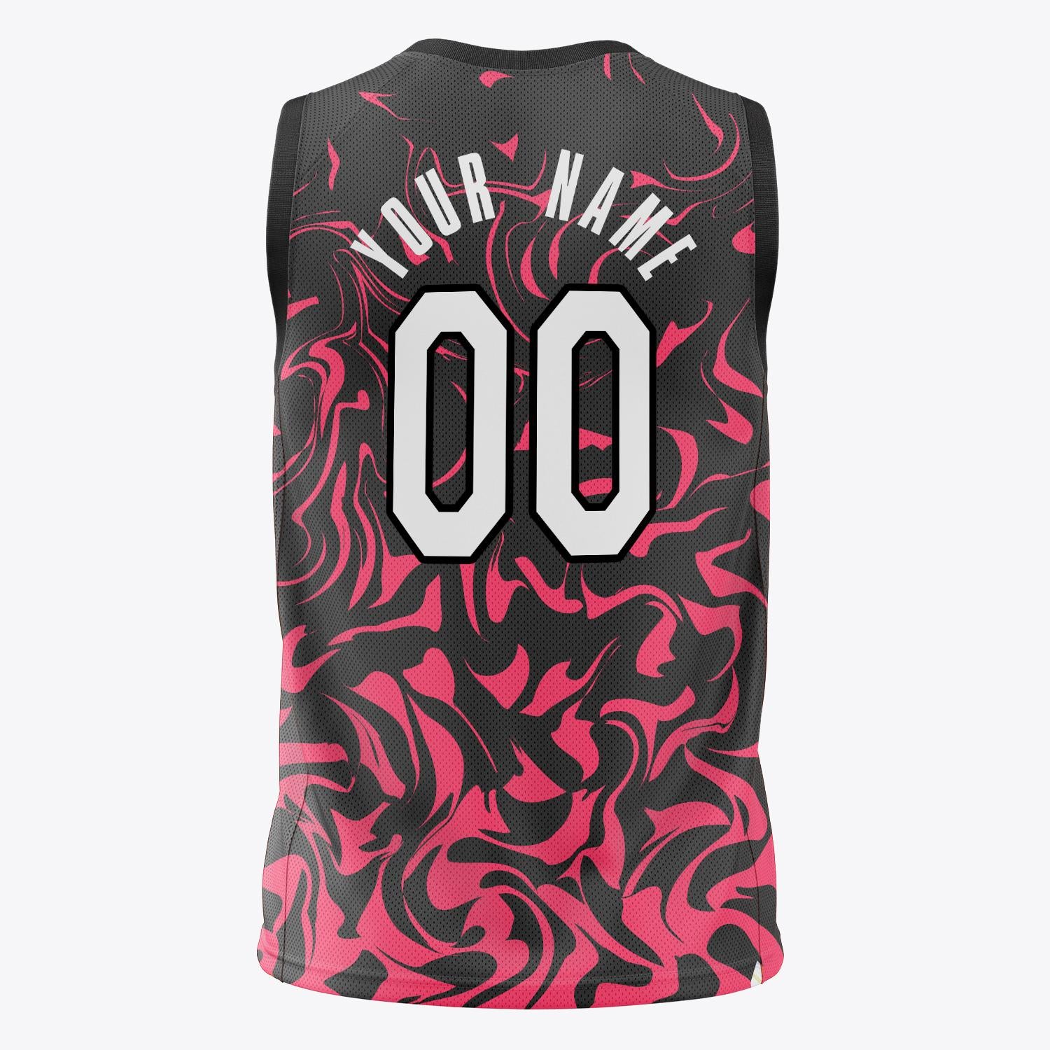 Custom Professional Black Red Basketball Jersey