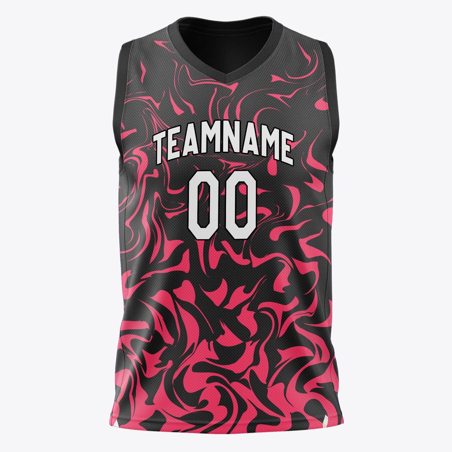 Custom Professional Black Red Basketball Jersey
