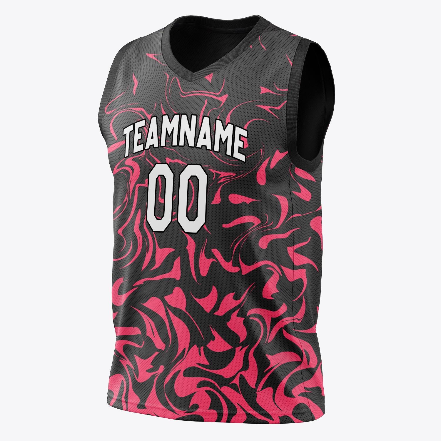 Custom Professional Black Red Basketball Jersey