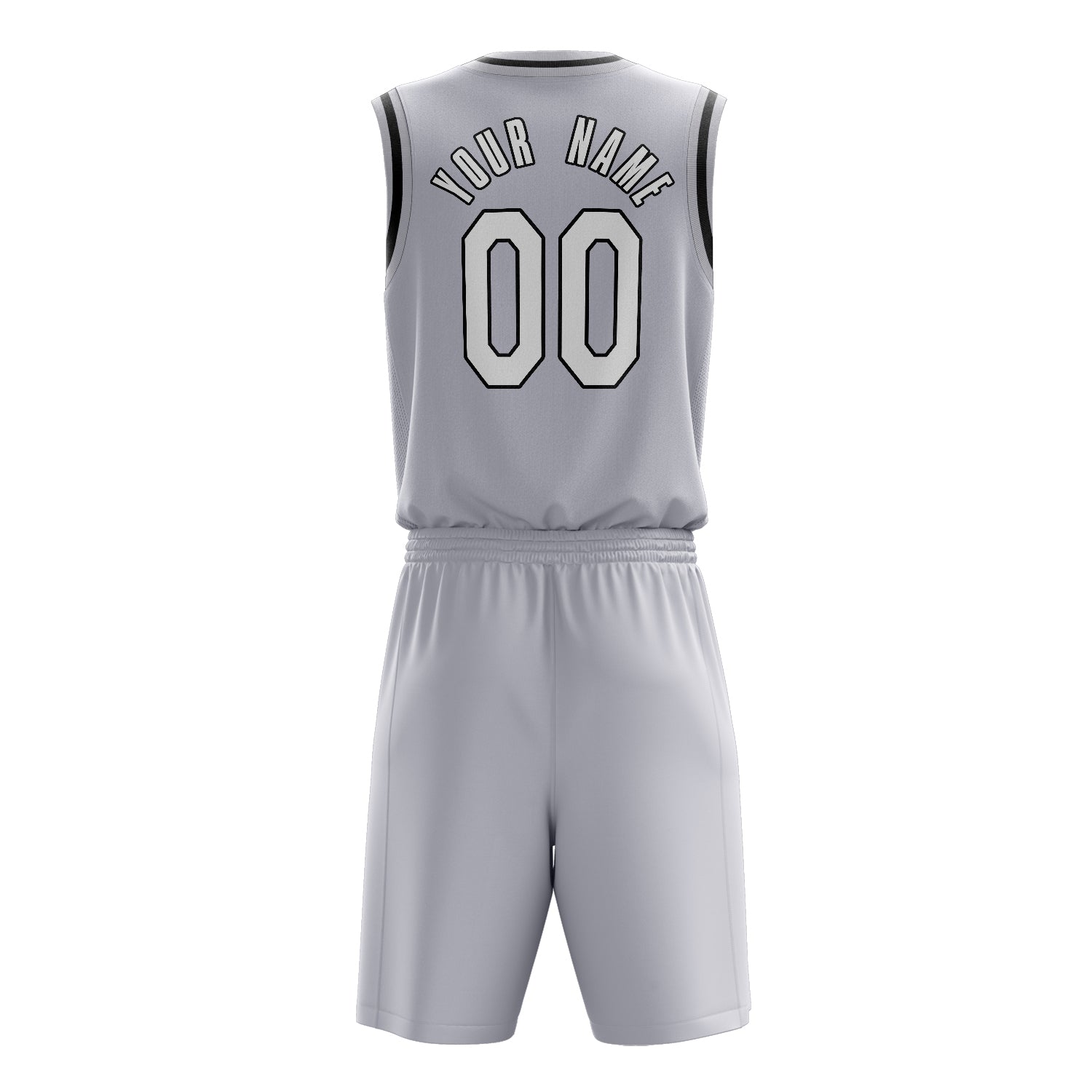 Maßgeschneidertes professionelles Weiß Weiß Basketballtrikot-Set
