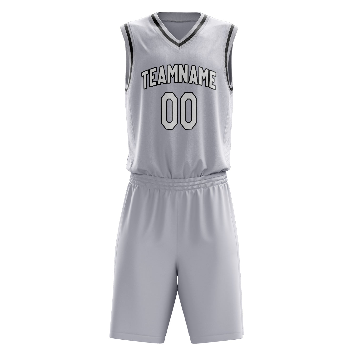 Custom Professional White White Basketball Jersey Set