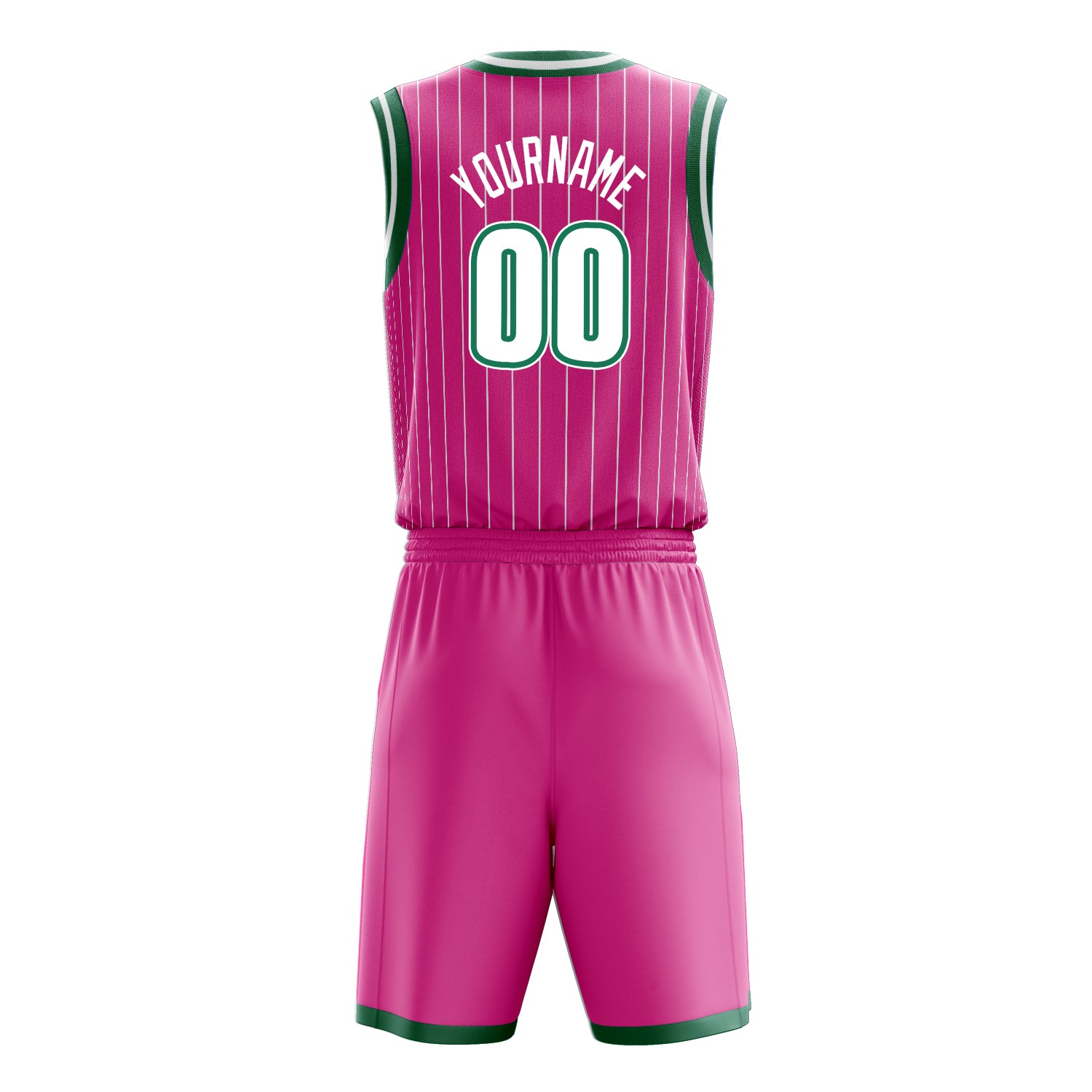 Maßgeschneidertes professionelles Rosa Weiß Basketballtrikot-Set