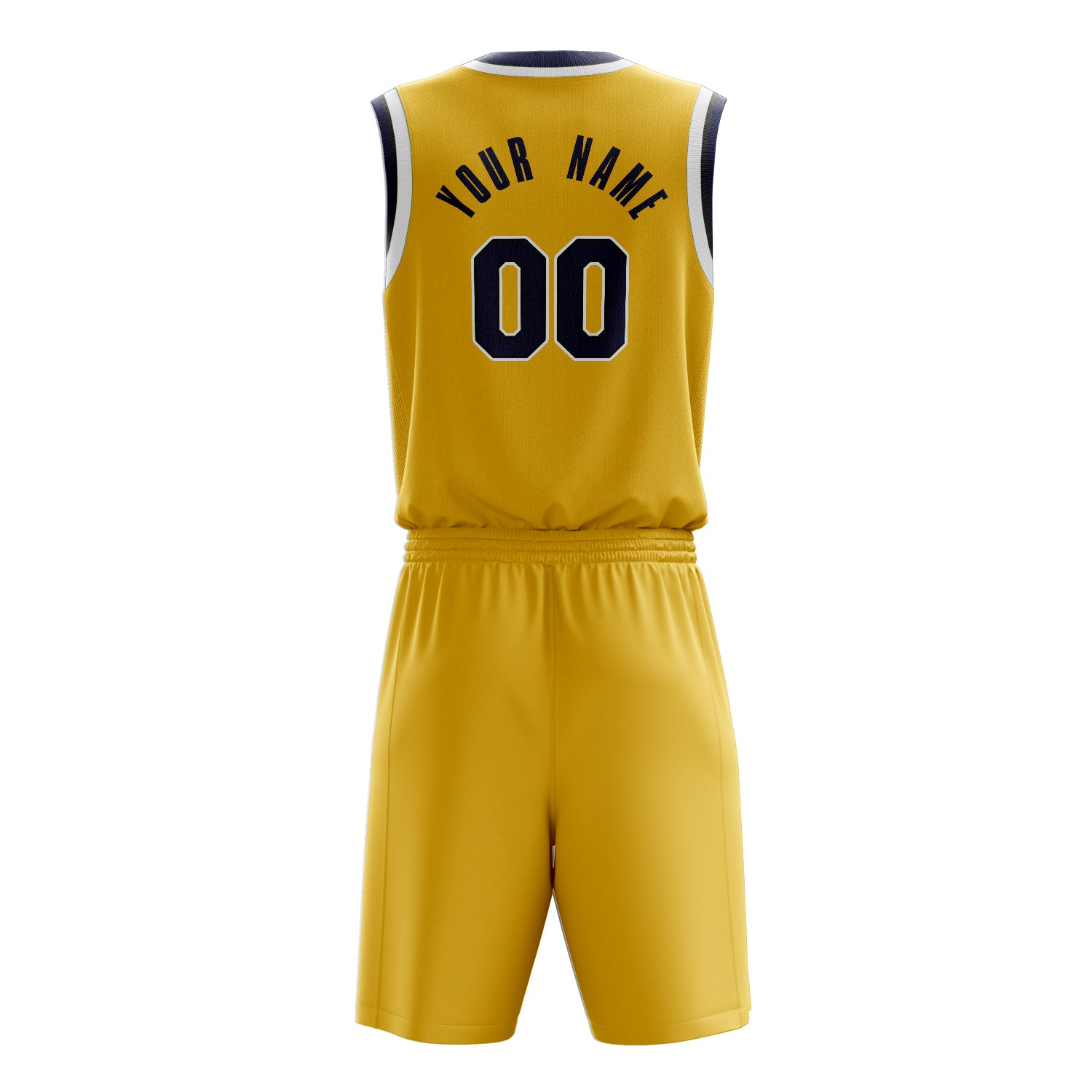 Maßgeschneidertes professionelles Gold Schwarz Basketballtrikot-Set