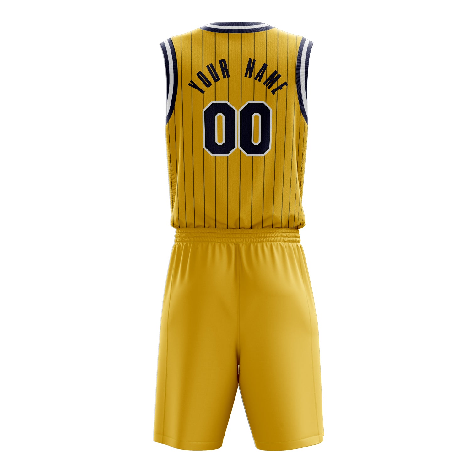 Maßgeschneidertes professionelles Gold Schwarz Basketballtrikot-Set