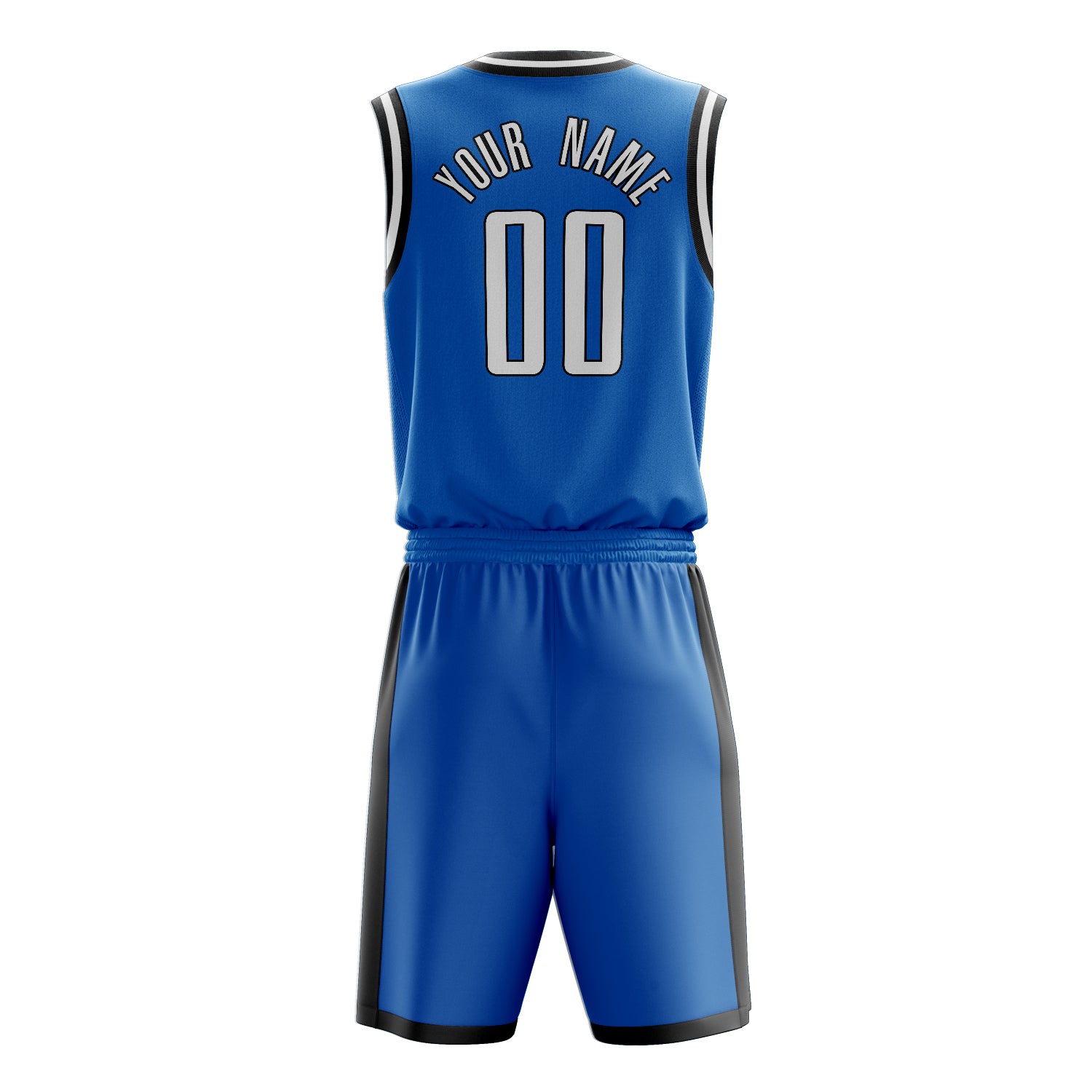 Custom Professional Blue White Basketball Jersey Set