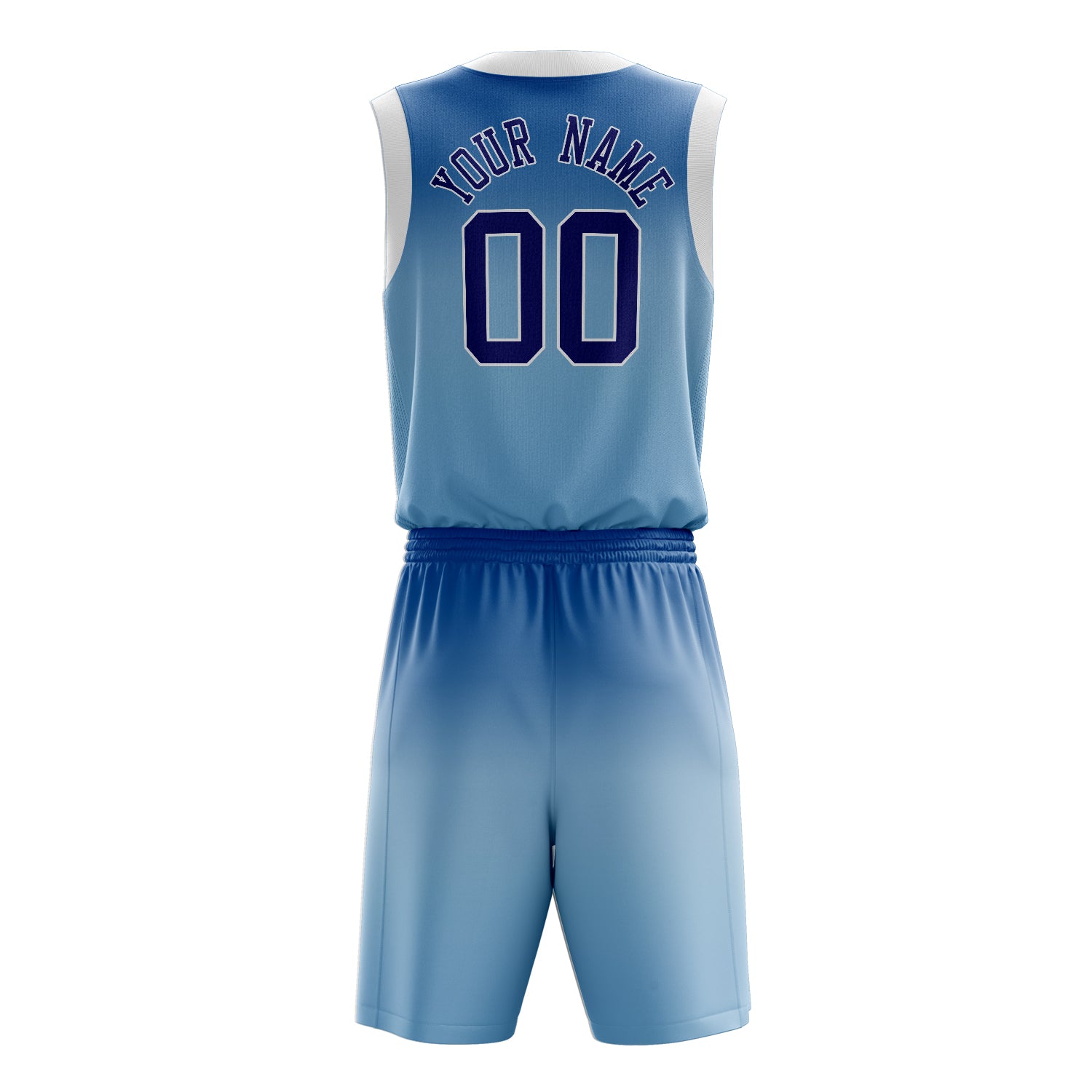 Custom Professional Blue Navy Blue Basketball Jersey Set