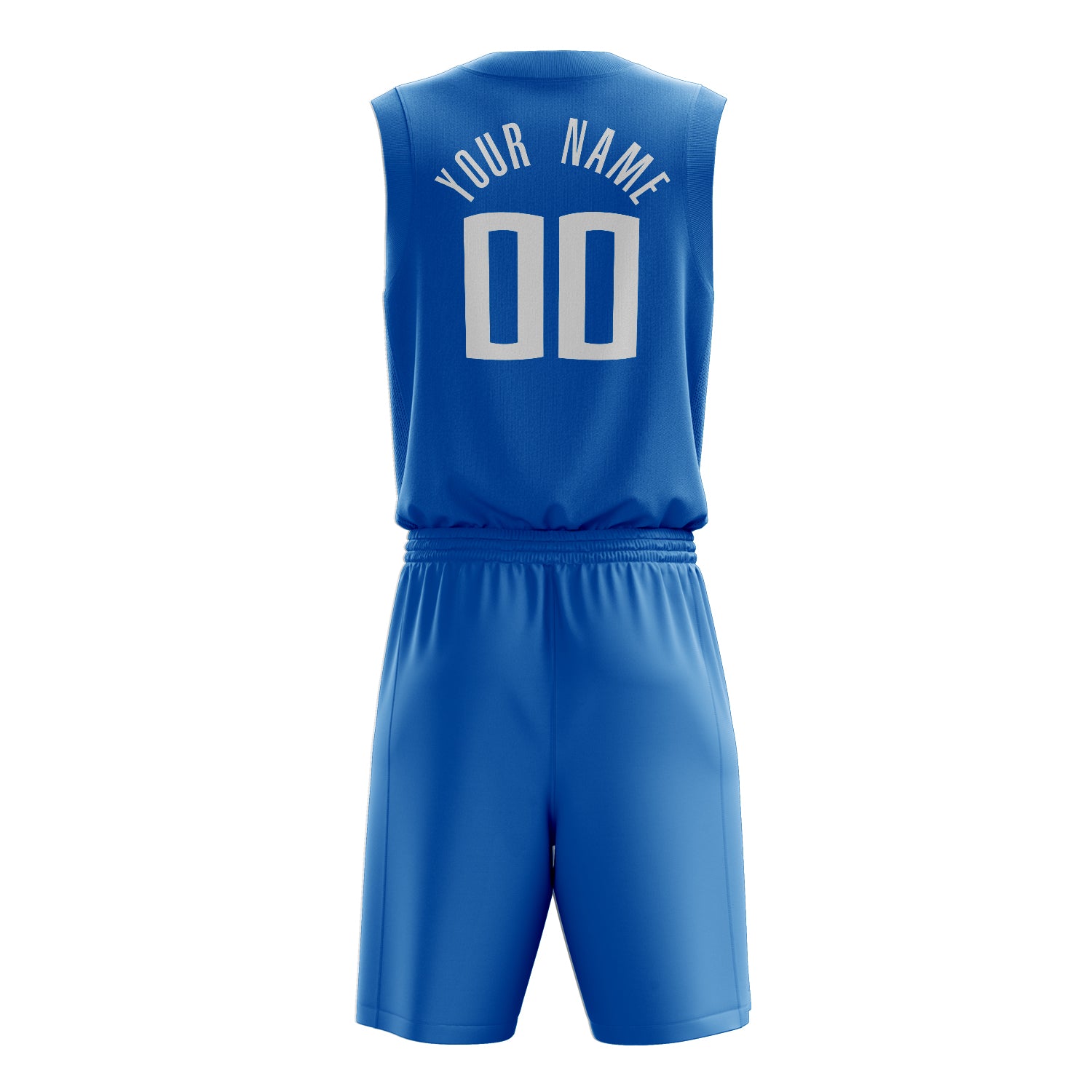Custom Professional Blue White Basketball Jersey Set