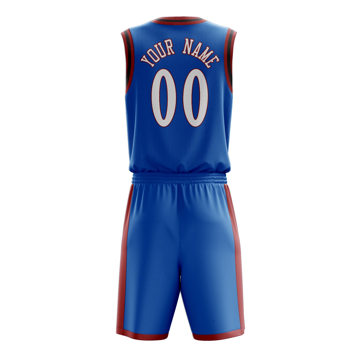 Custom Professional Blue White Basketball Jersey Set