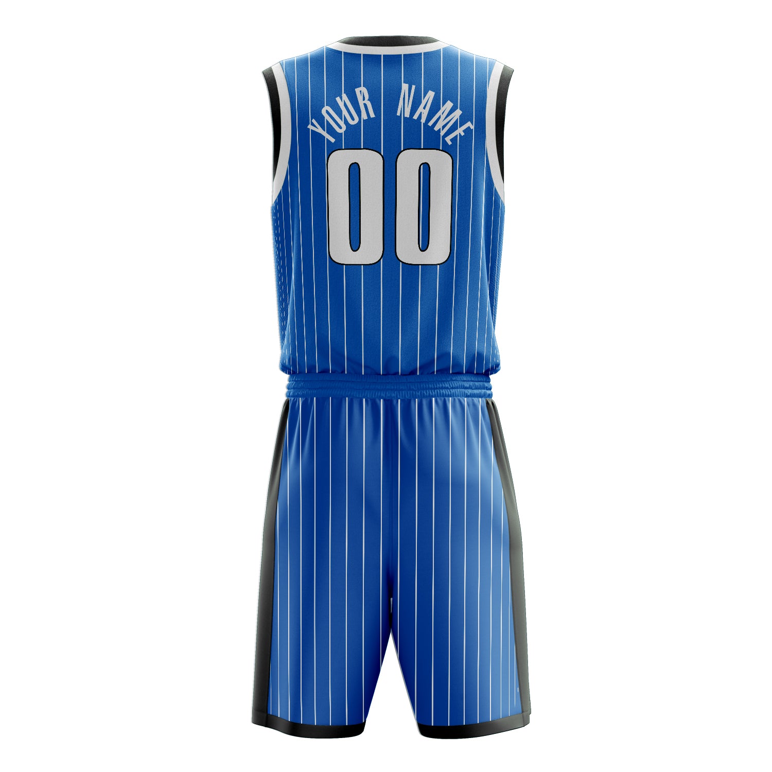 Custom Professional Blue White Basketball Jersey Set