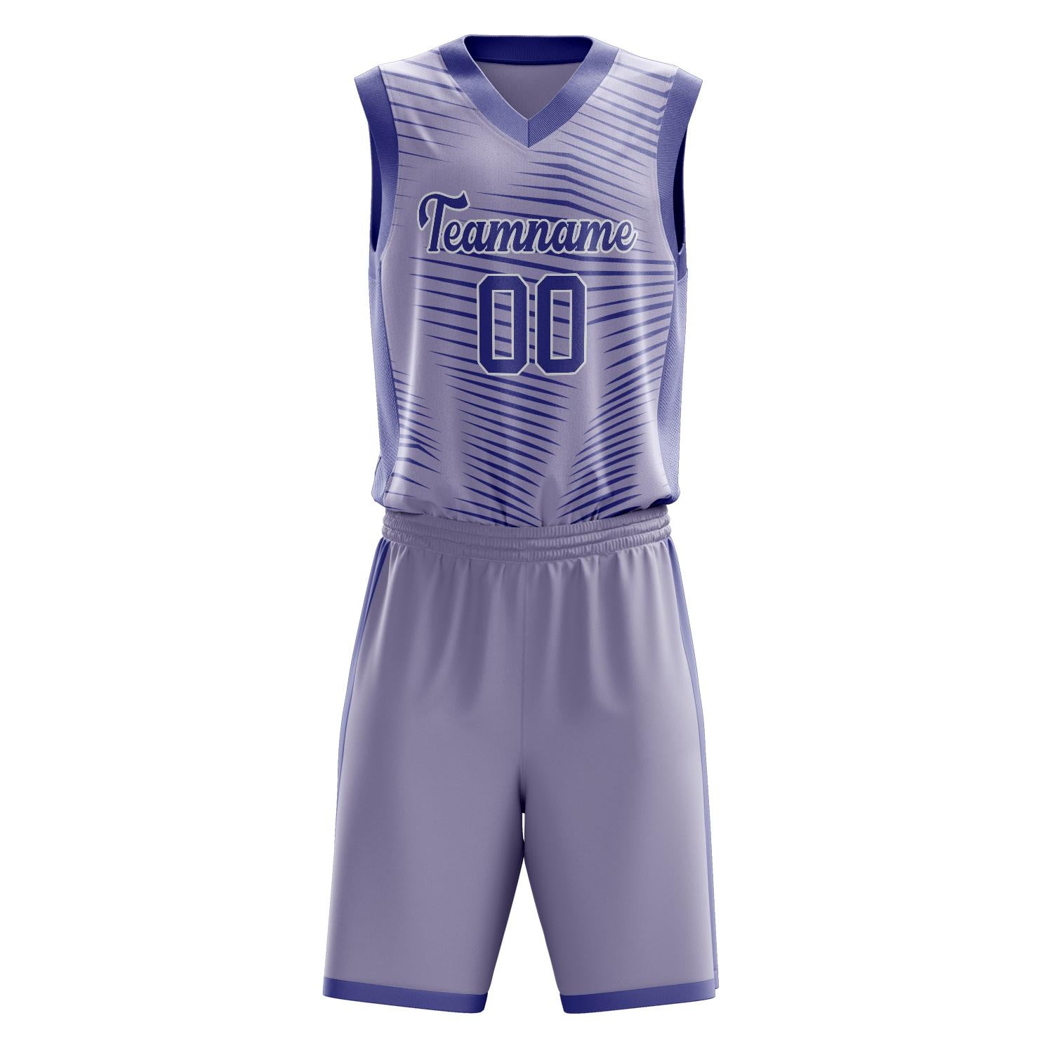 Custom Professional Purple White Basketball Jersey Set
