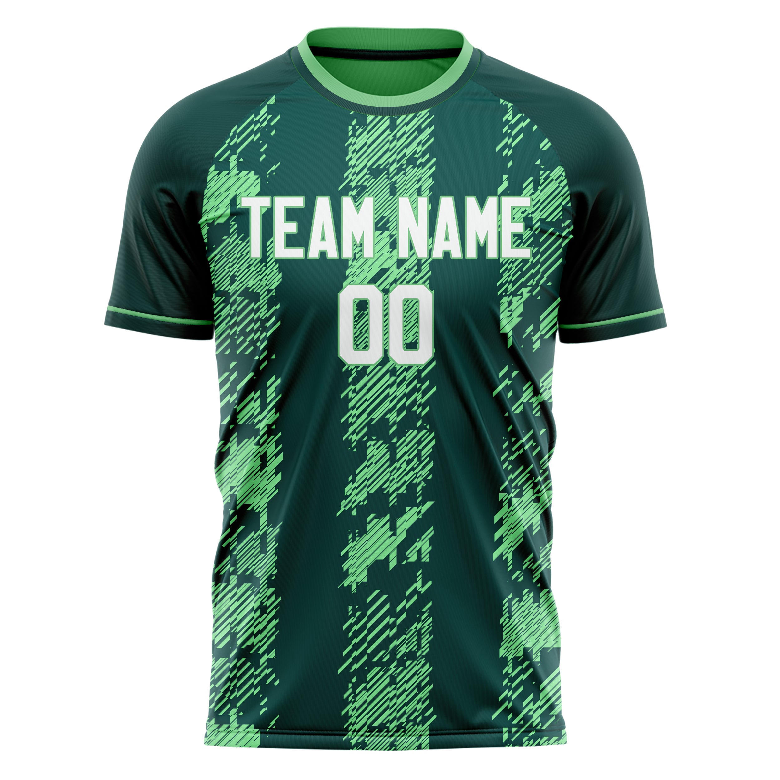 Custom Professional Dark Green Digital Soccer Jersey