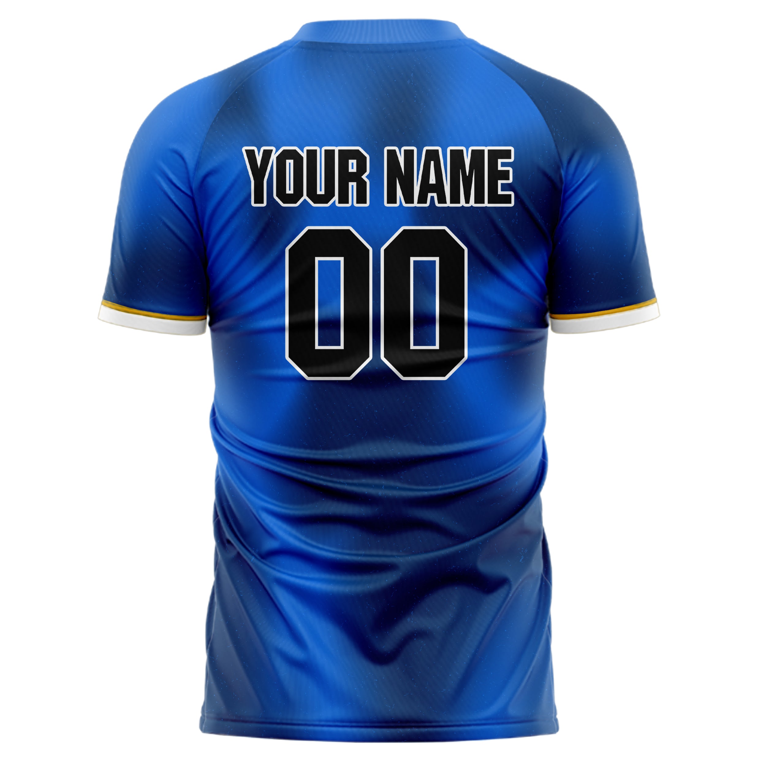 Custom Professional Blue Black Flames Soccer Jersey