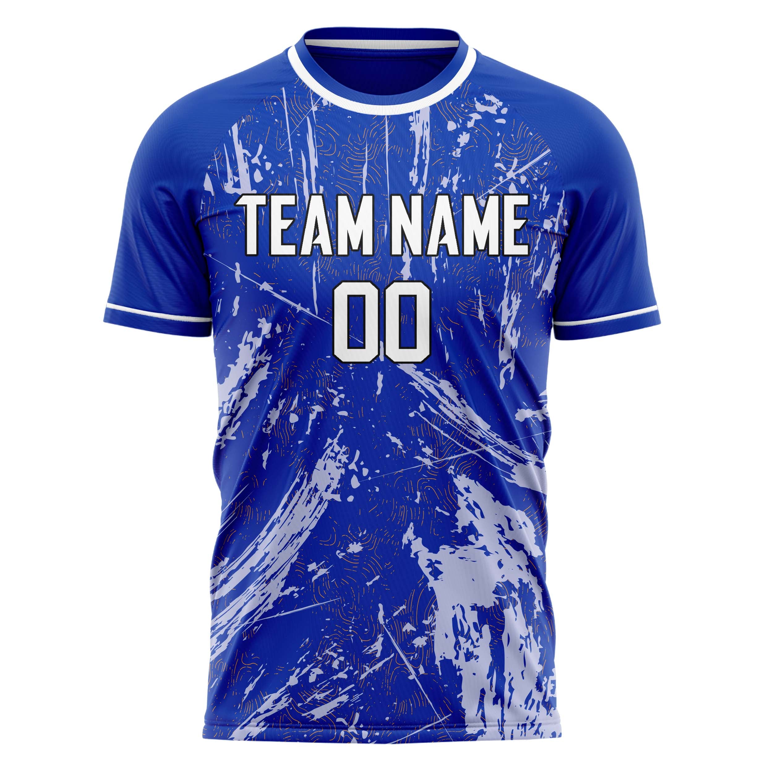 Custom Professional Blue White Stripes Soccer Jersey
