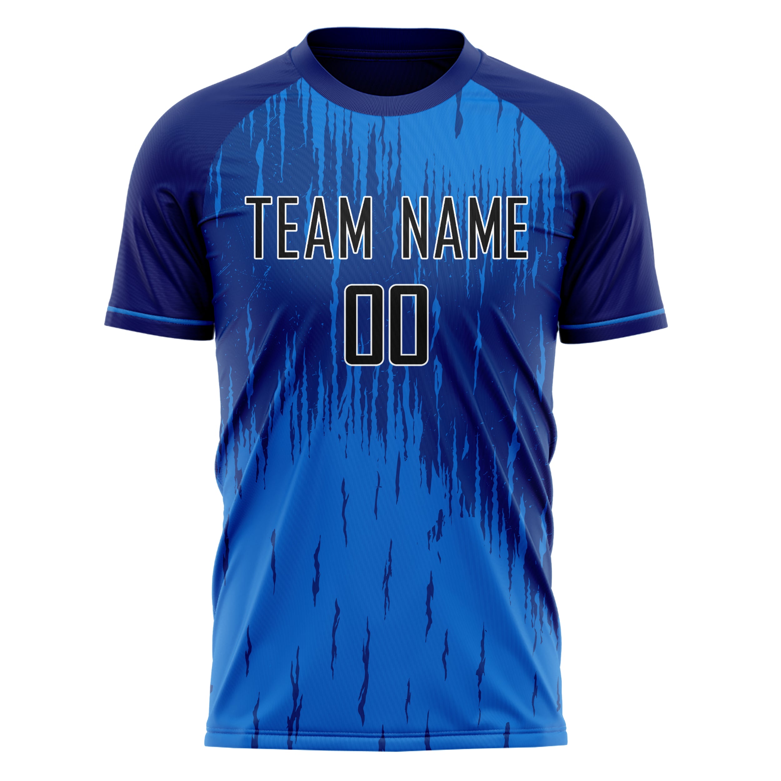 Custom Professional Blue Royal Blue Shades Soccer Jersey