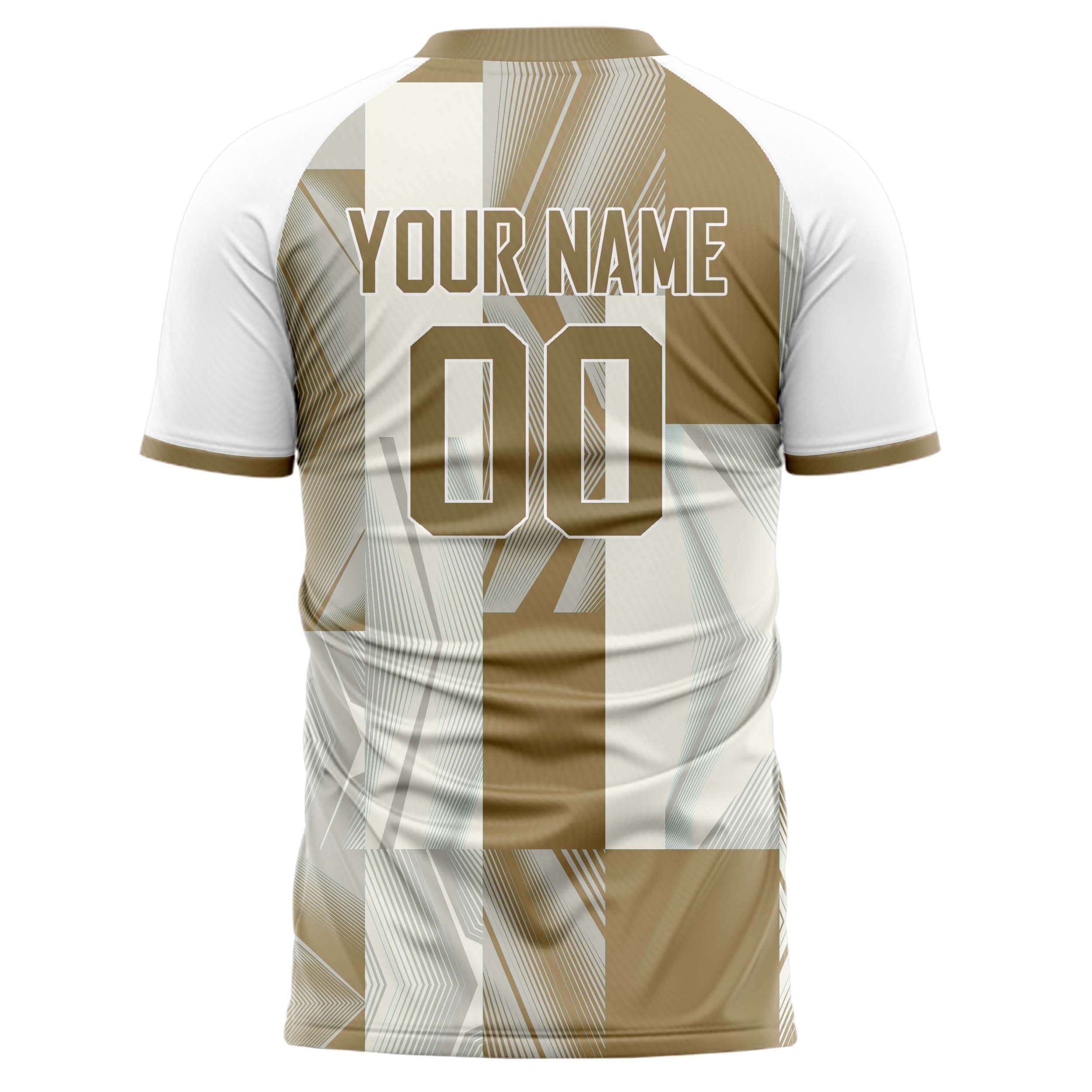 Custom Professional White Brown Gradient Soccer Jersey