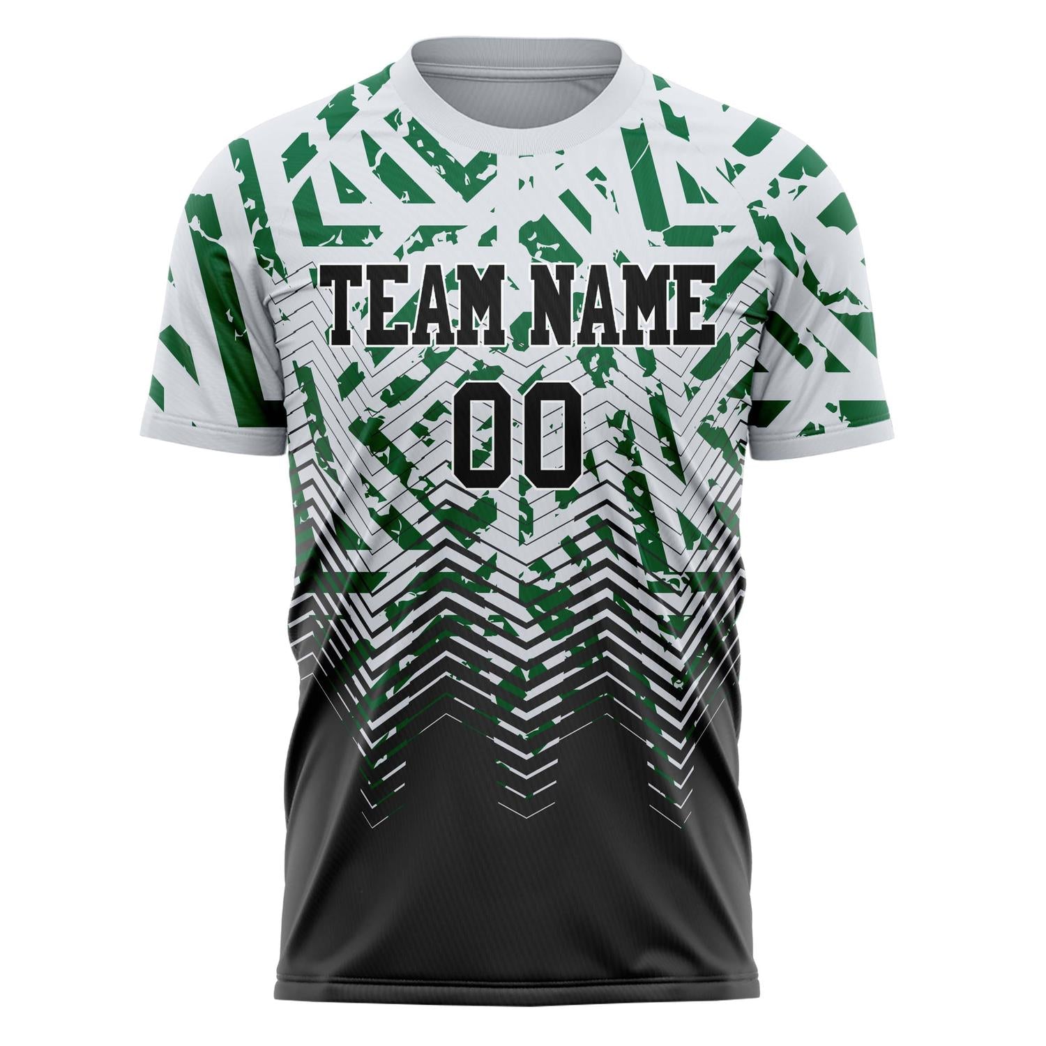 Custom Professional White Black Stripes Soccer Jersey