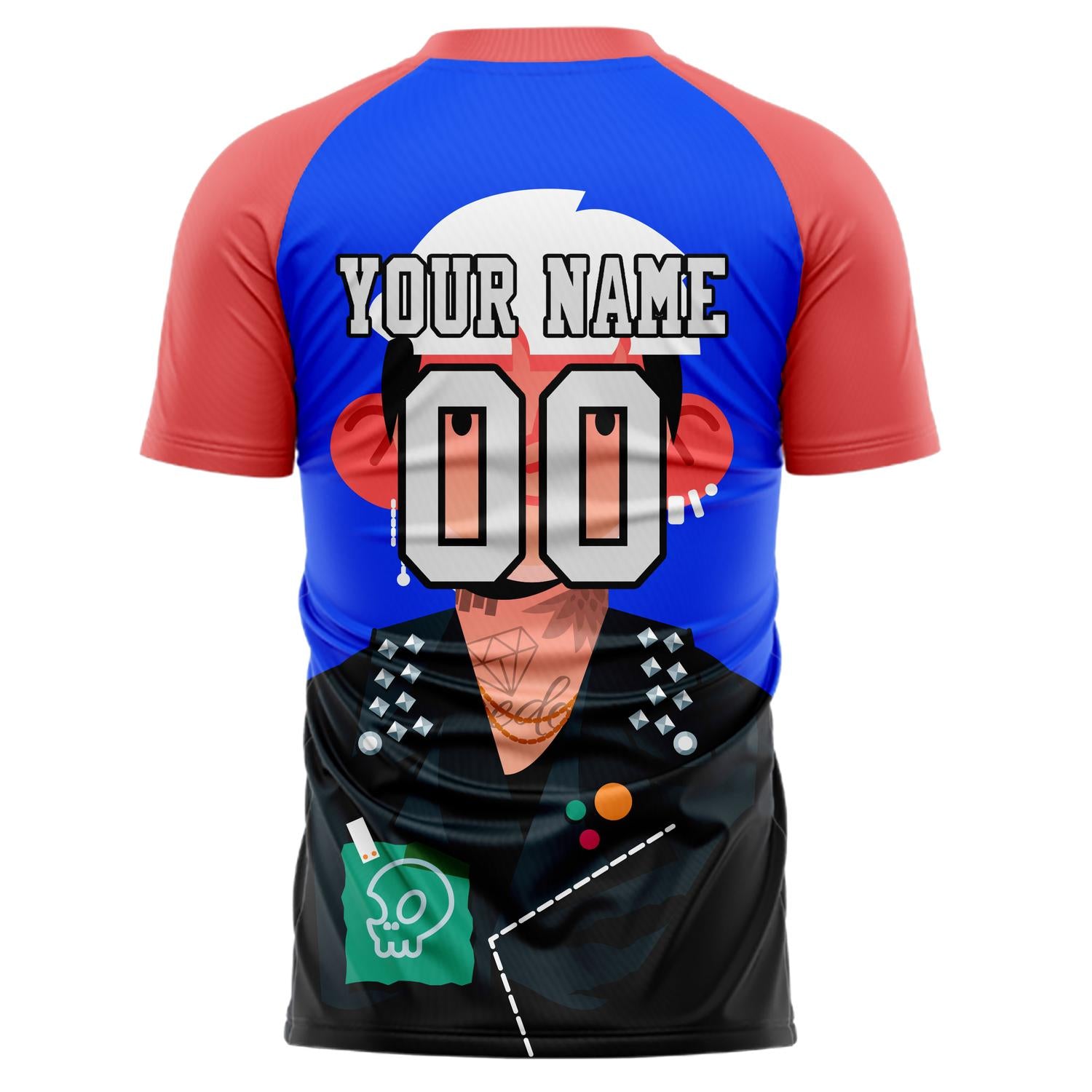 Benutzerdefiniertes Professionelles Rosa Blau Cooler Junge Fußballtrikot