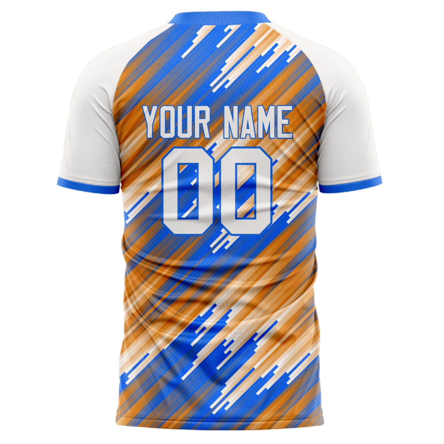 Custom Professional Blue White Stripes Soccer Jersey